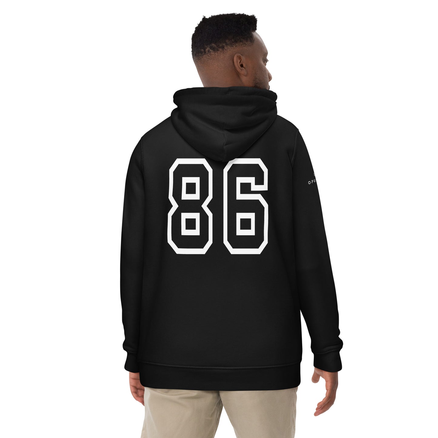 Ltd (Breakdance v1) Unisex essential eco hoodie (White Text)