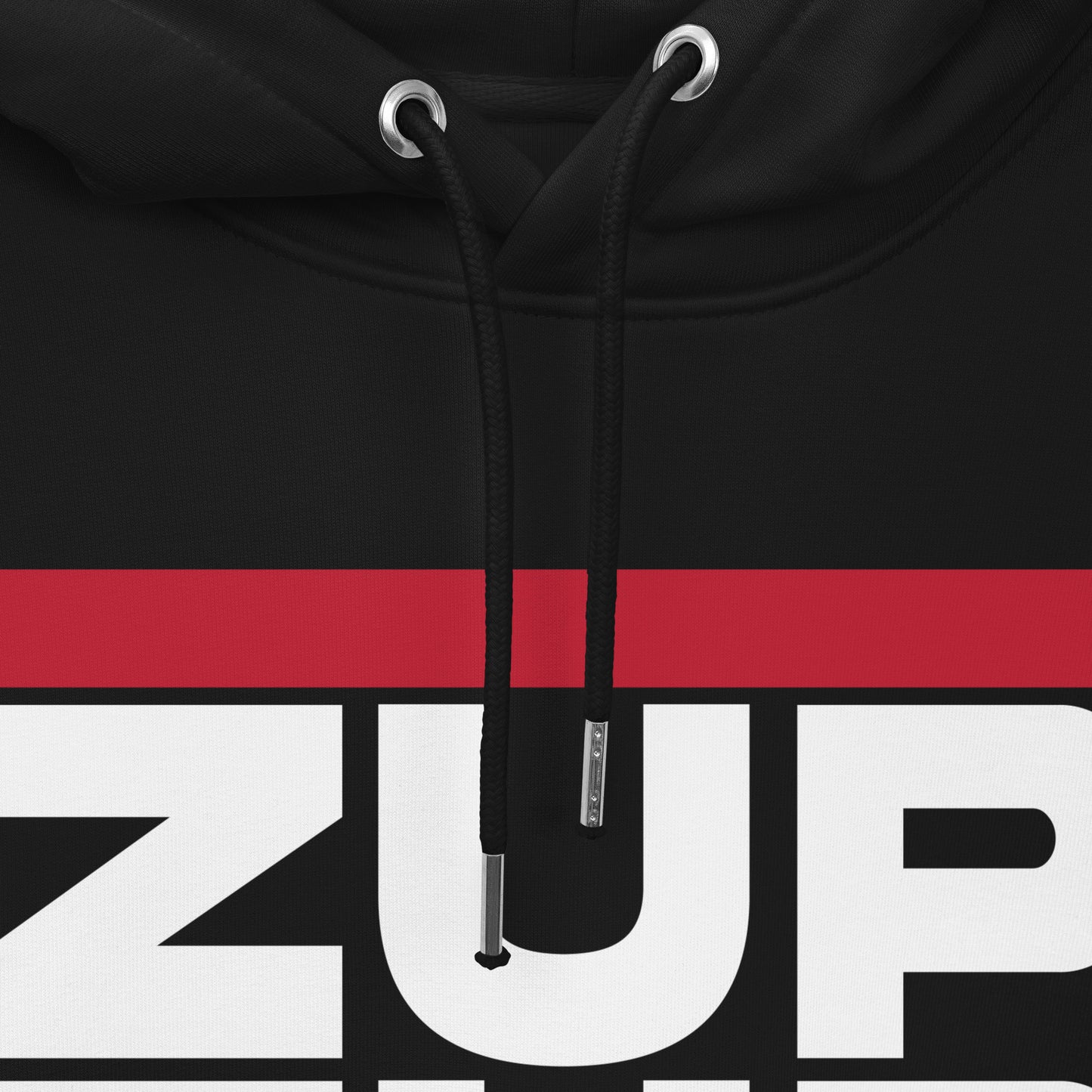 Zup Zup Unisex essential eco hoodie (White Text)