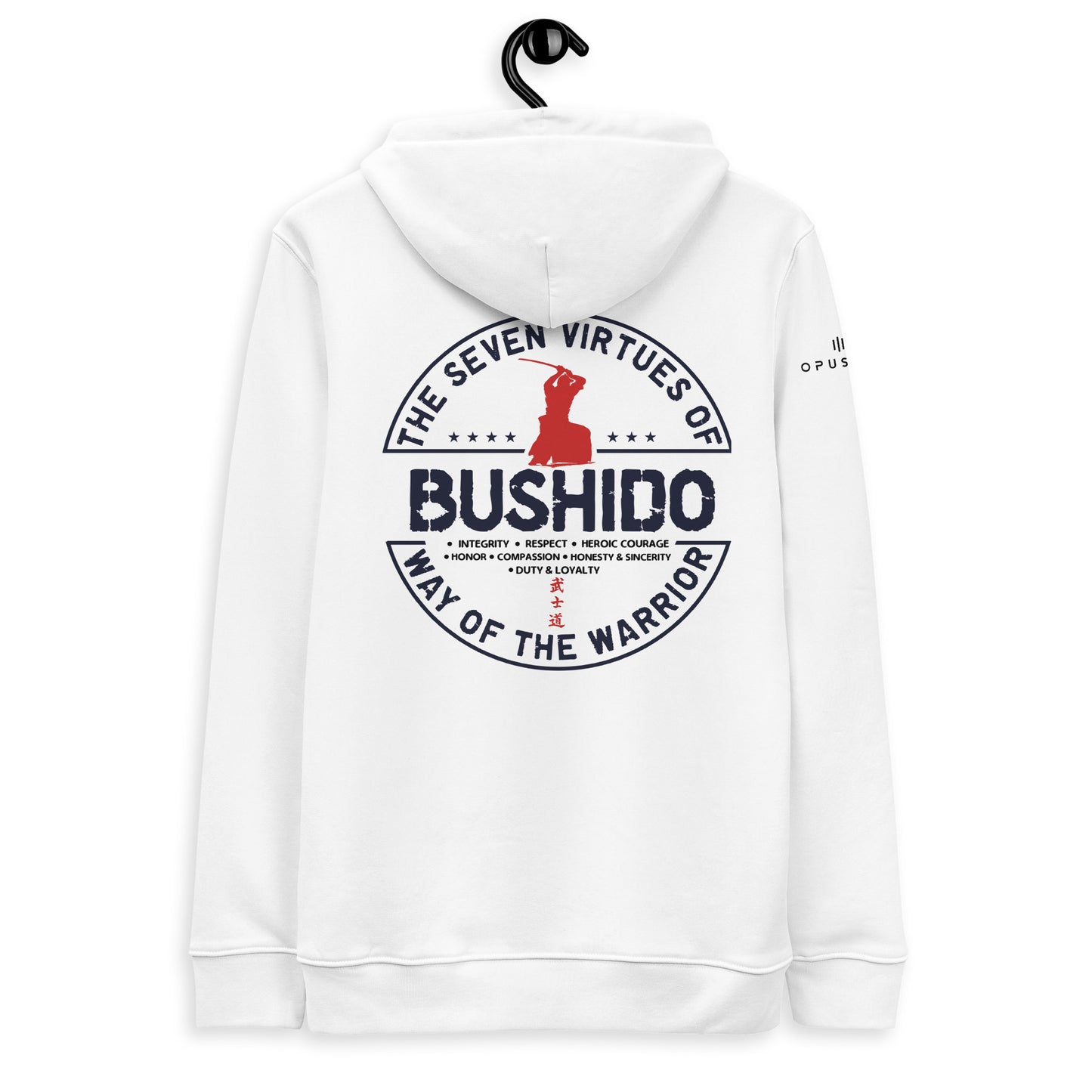 Tribe (Bushido) Unisex essential eco hoodie (Black Text)