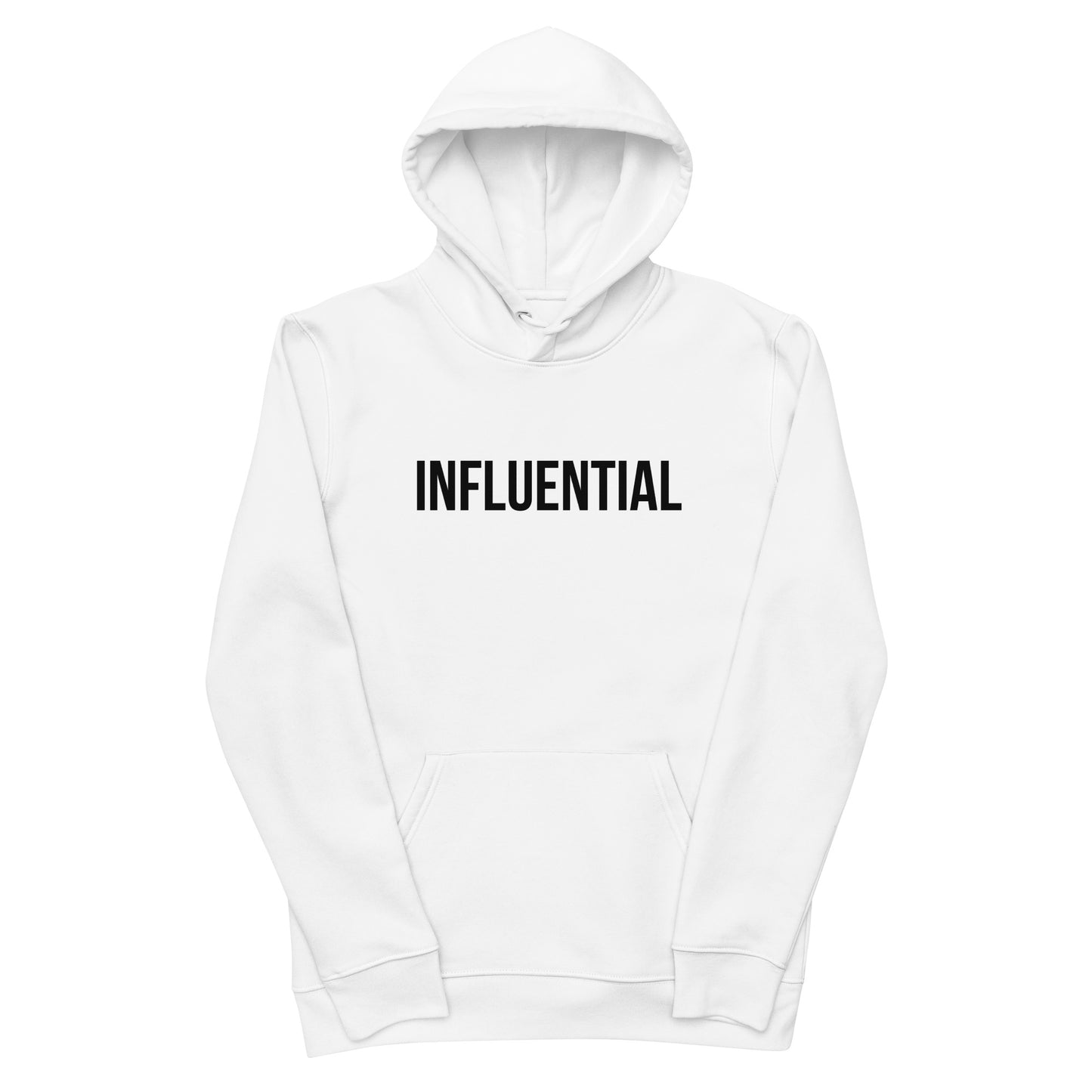 Tribe (INFLUENTIAL) Unisex essential eco hoodie (Black Text)