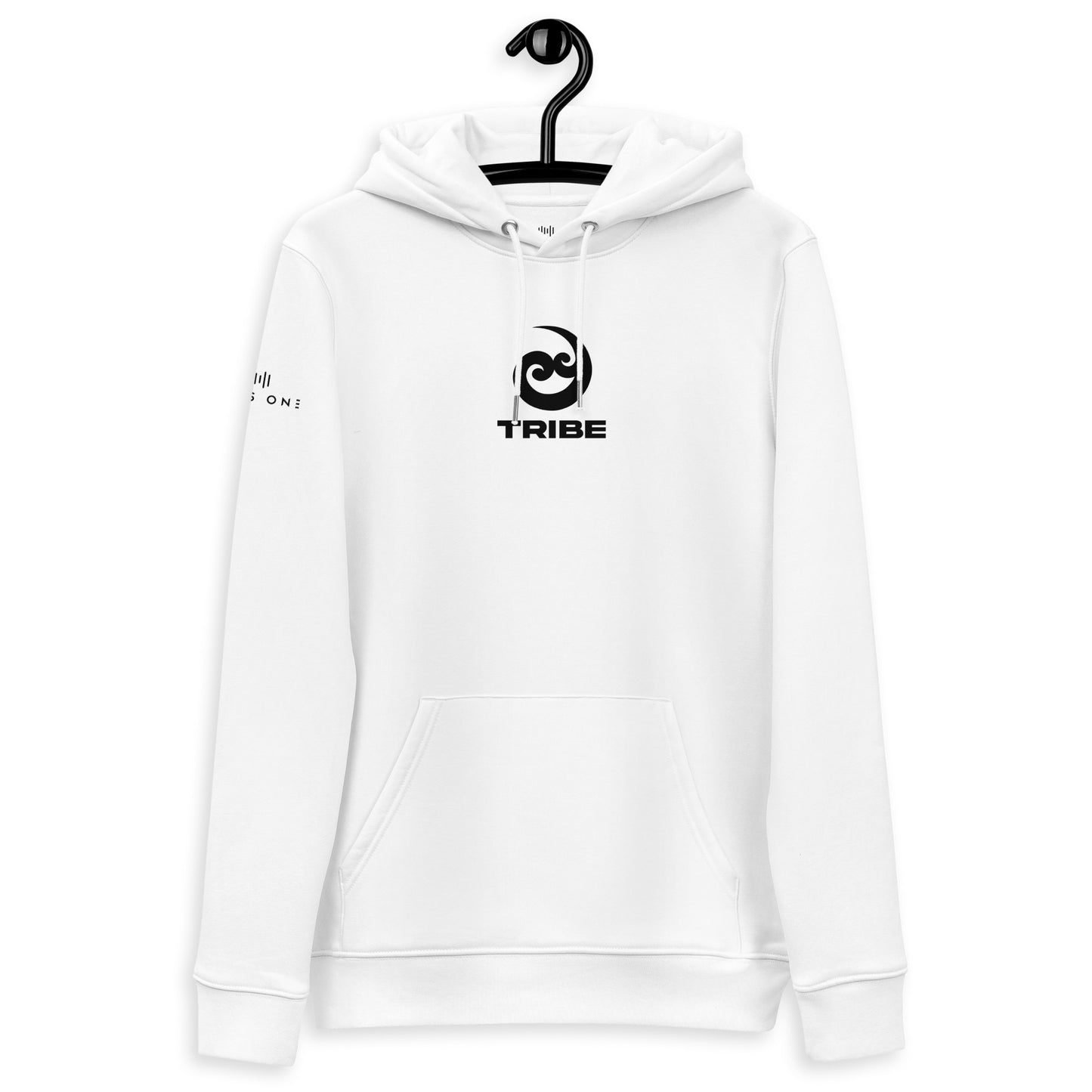 Tribe (v2) Unisex essential eco hoodie (Black Text)