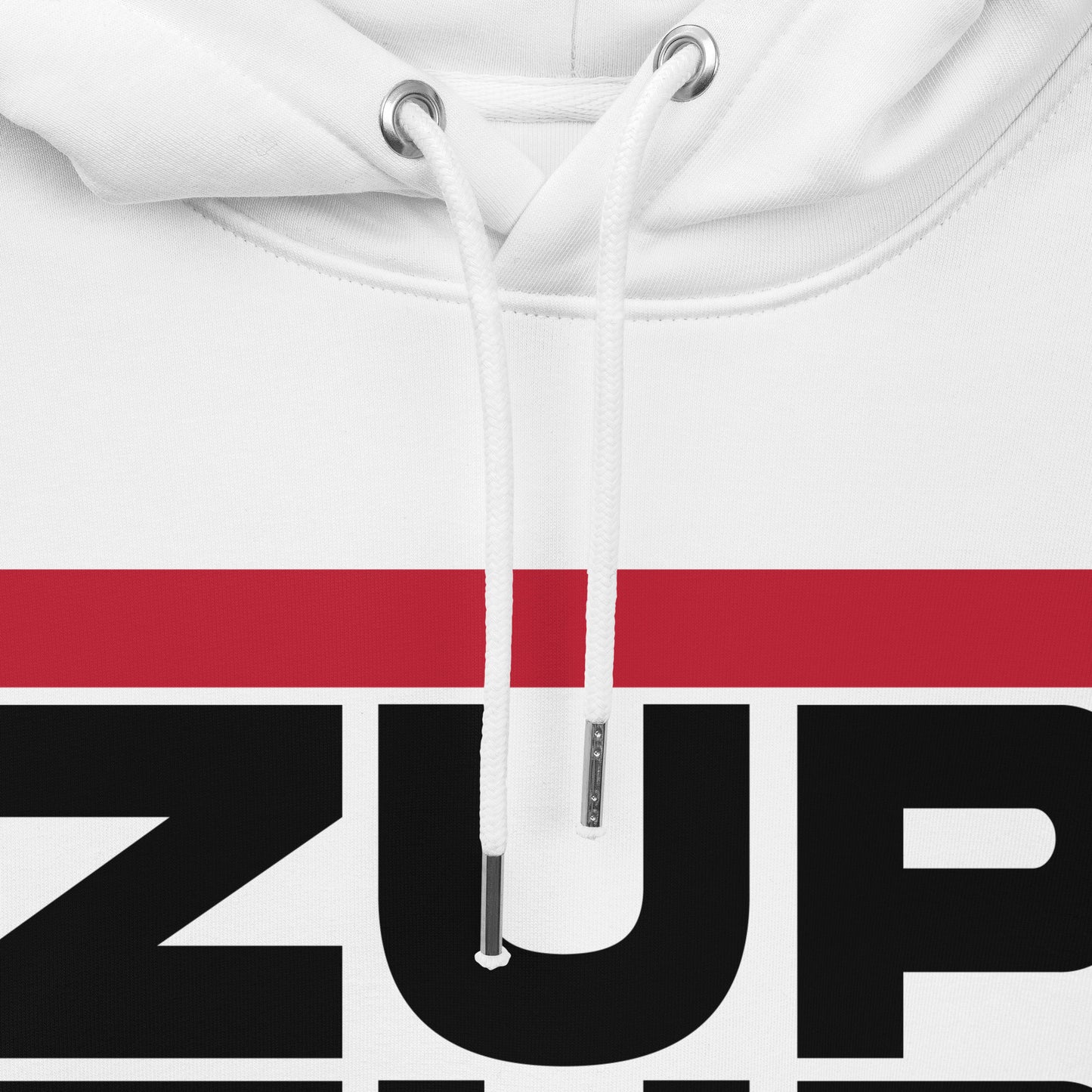 Zup Zup Unisex essential eco hoodie (Black Text)