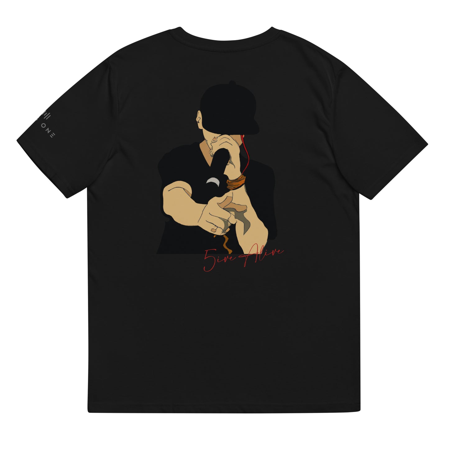 Signature Series (5ive Alive v2) Unisex organic cotton t-shirt MAIN BACK PRINT
