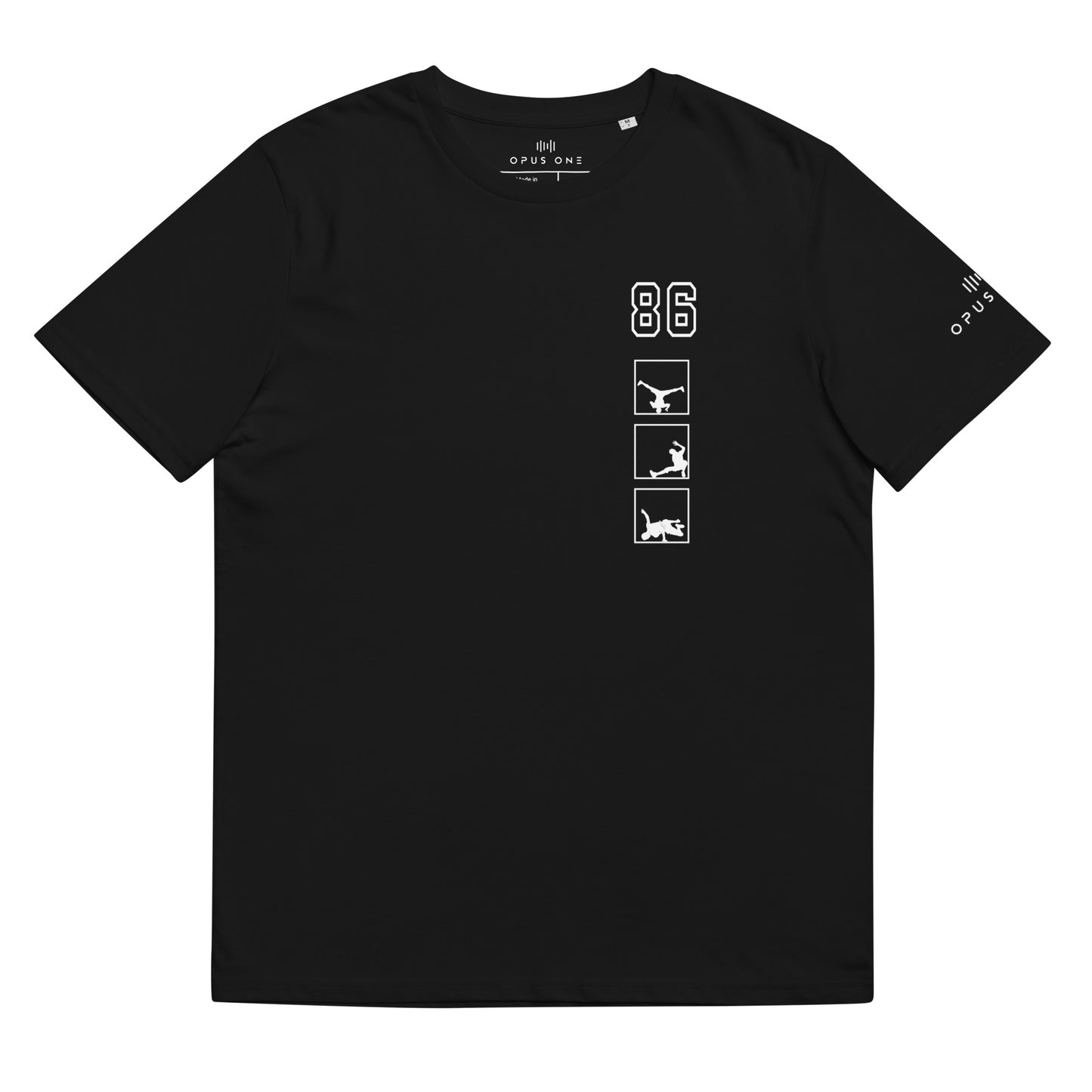 Ltd (Breakdance v1) Unisex organic cotton t-shirt (White Text)
