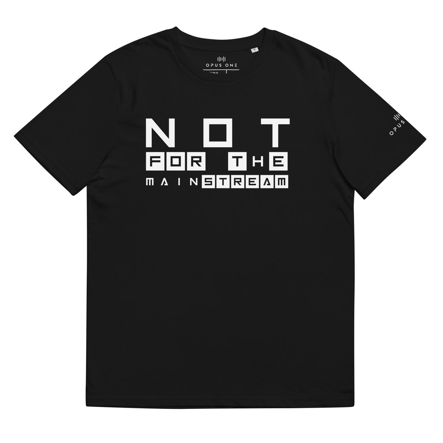 NFTM (v1) Unisex organic cotton t-shirt (White Text)