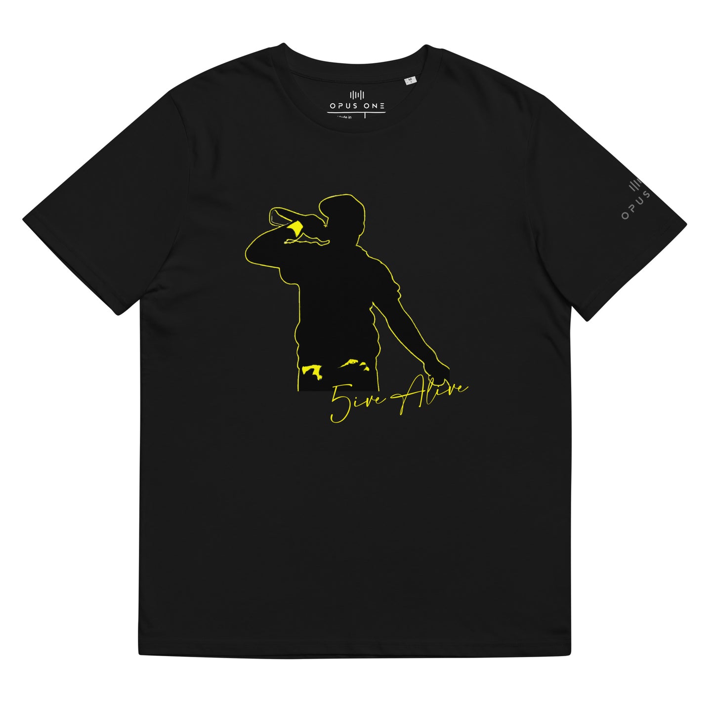 Signature Series (5ive Alive v7) Unisex organic cotton t-shirt MAIN FRONT PRINT