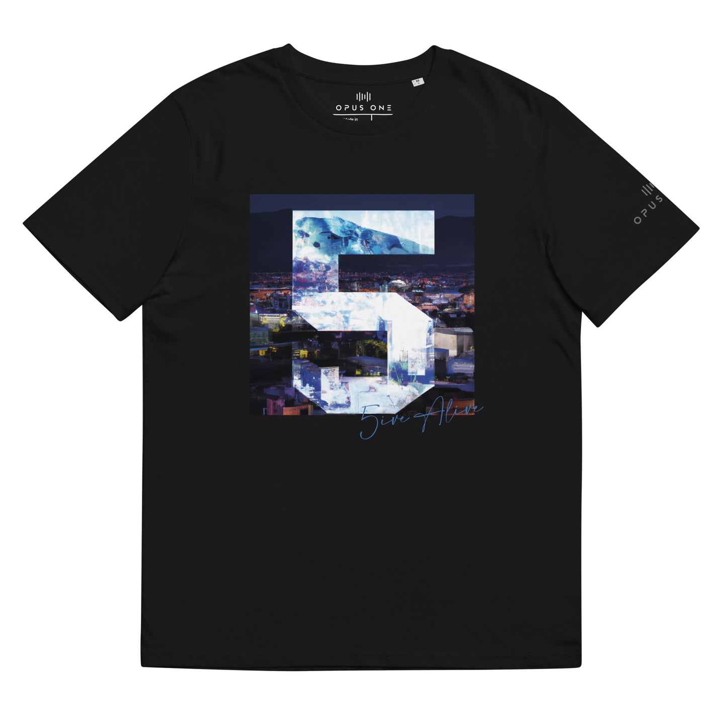 Signature Series (5ive Alive v3) Unisex organic cotton t-shirt MAIN FRONT PRINT