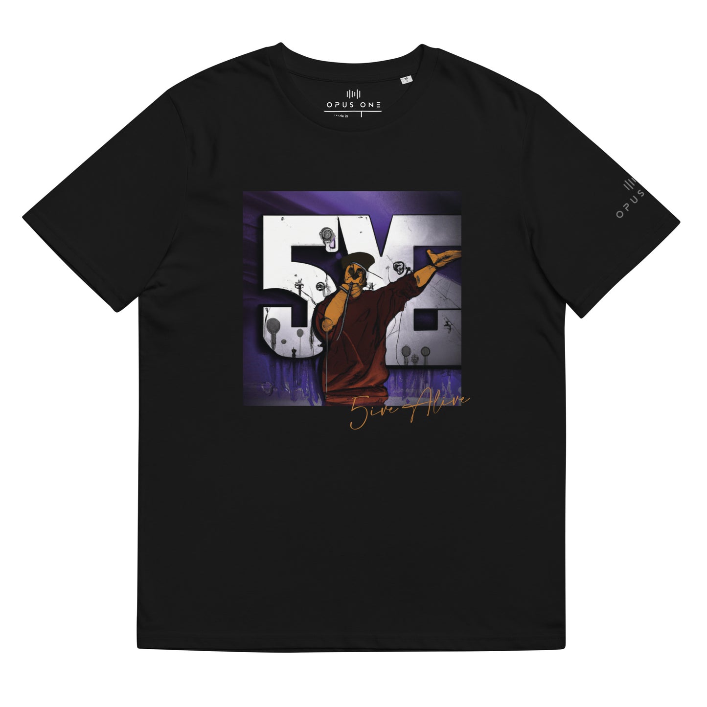 Signature Series (5ive Alive v4) Unisex organic cotton t-shirt MAIN FRONT PRINT