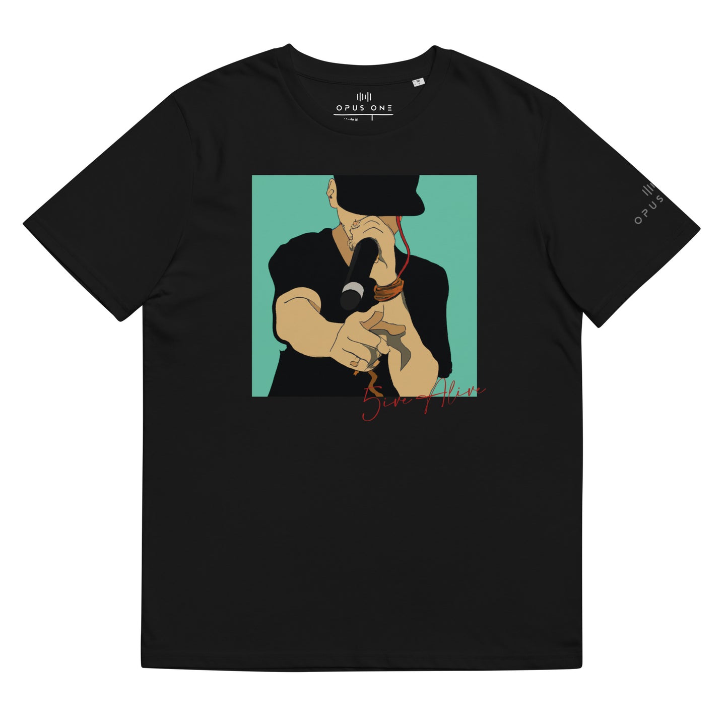 Signature Series (5ive Alive v2) Unisex organic cotton t-shirt MAIN FRONT PRINT copy
