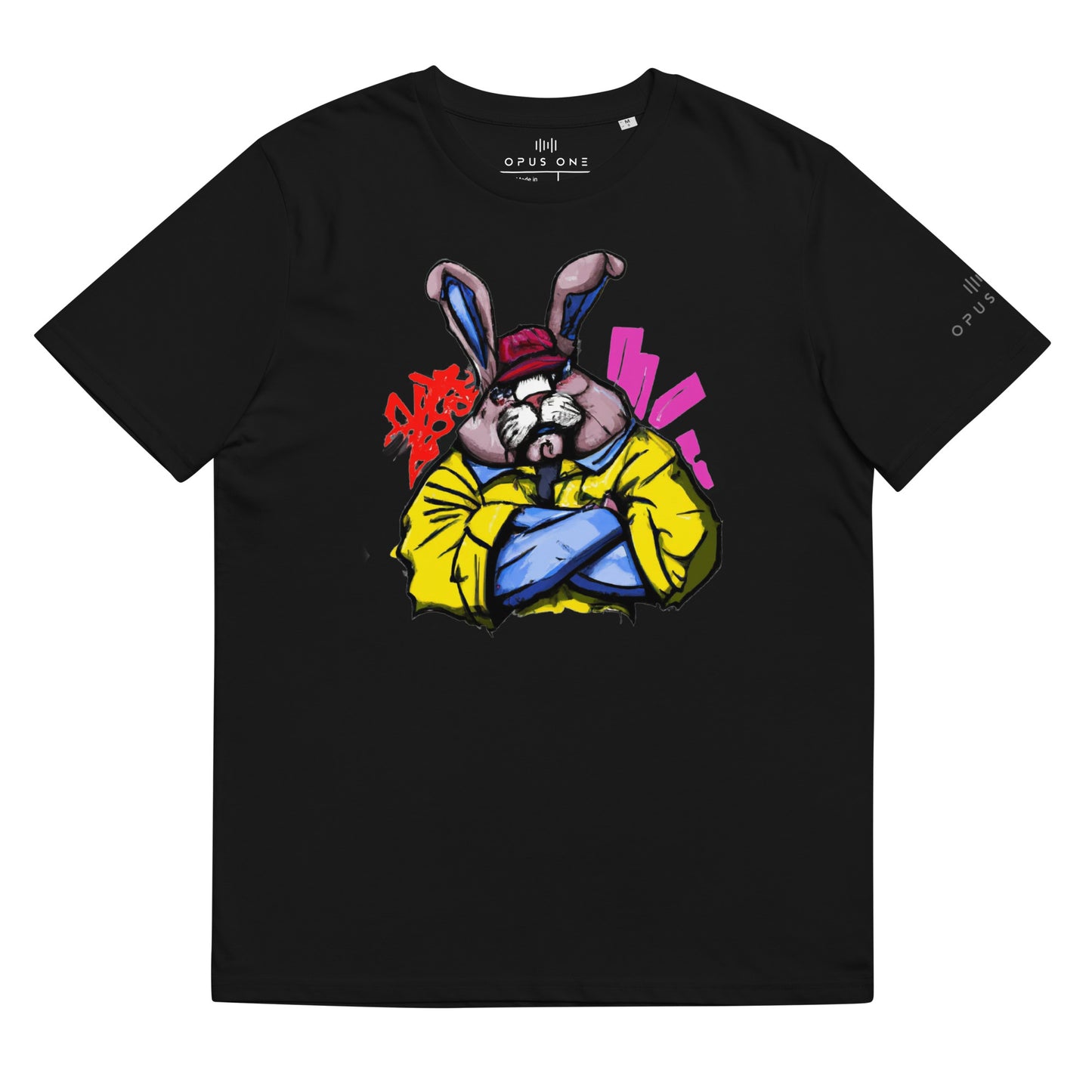 B-Boy Bunski (v1) Unisex organic cotton t-shirt MAIN FRONT PRINT