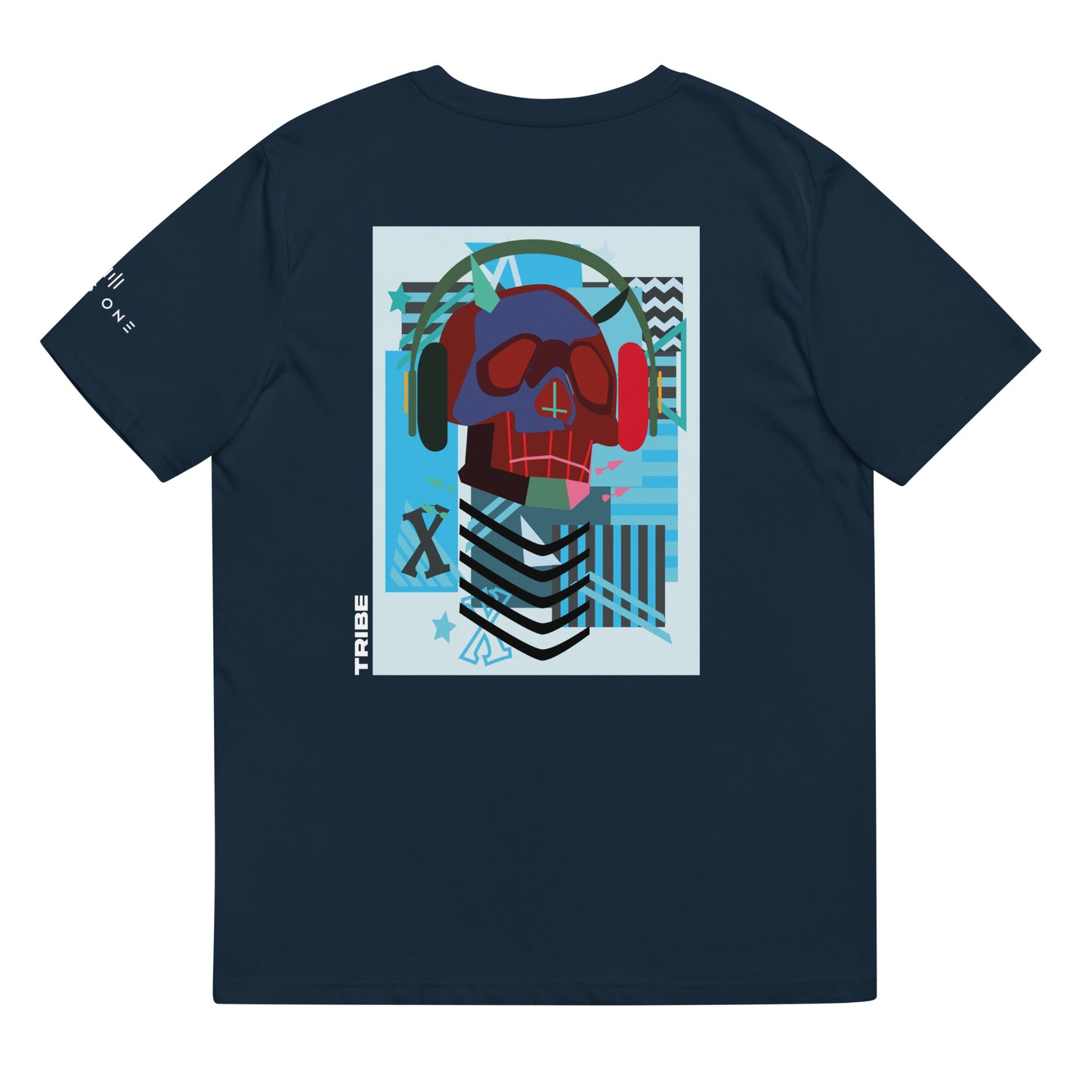 Tribe (v13) Unisex organic cotton t-shirt (White Text)