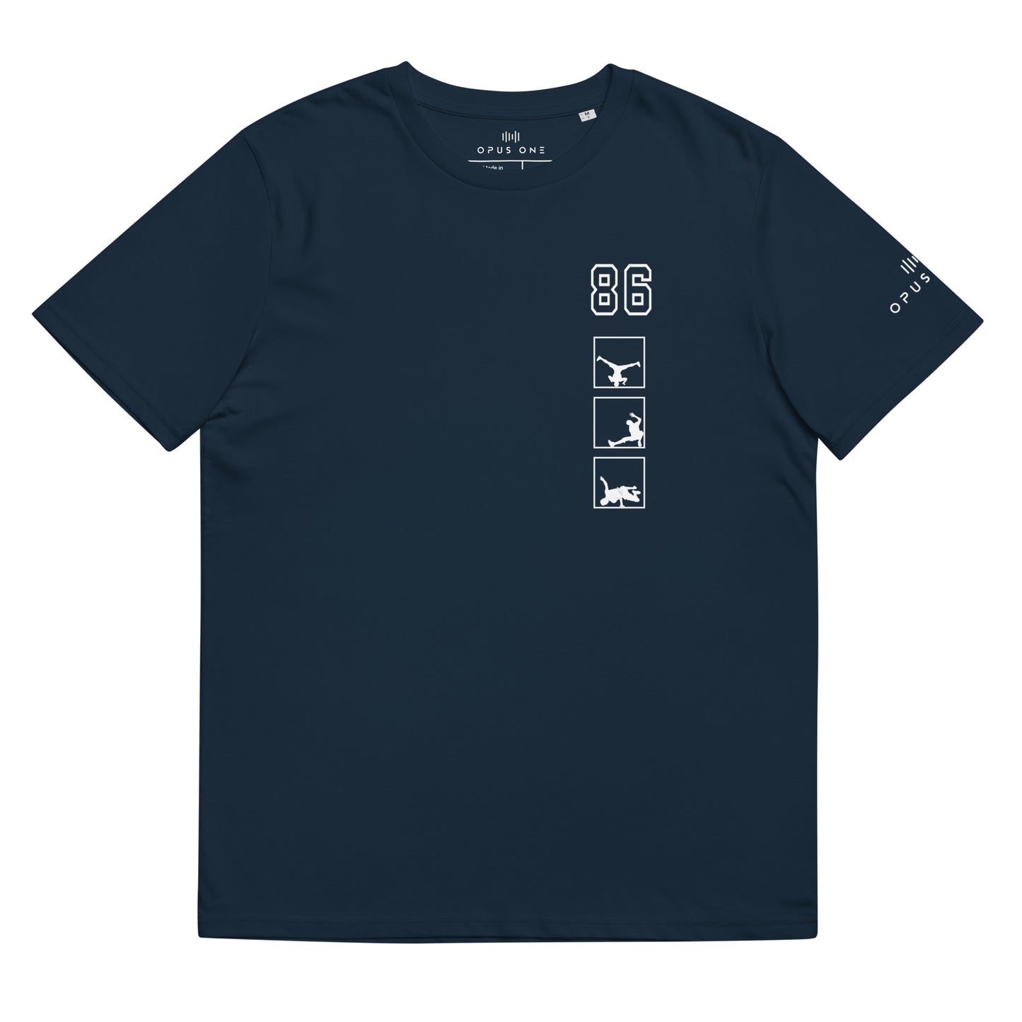 Ltd (Breakdance v1) Unisex organic cotton t-shirt (White Text)