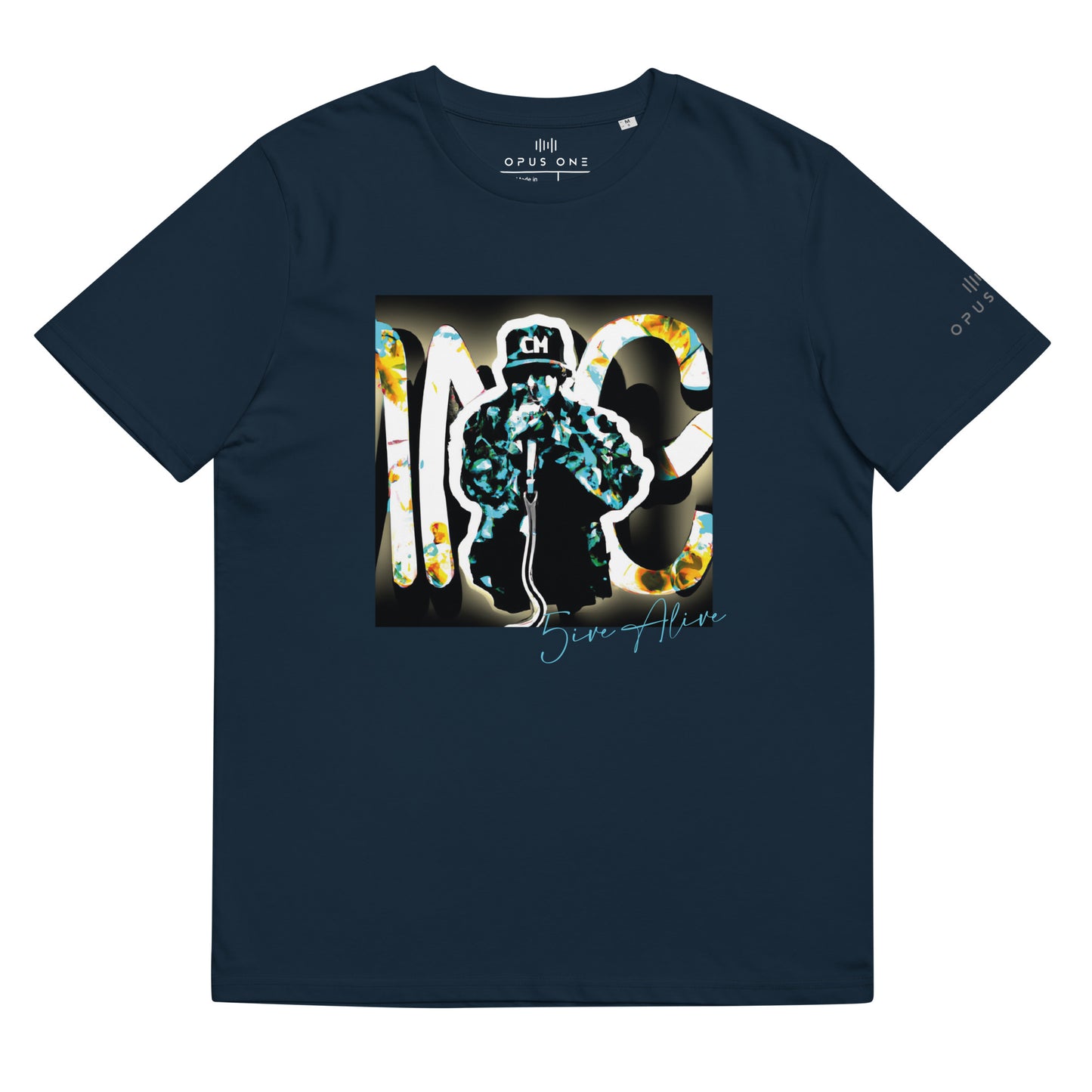 Signature Series (5ive Alive v5) Unisex organic cotton t-shirt MAIN FRONT PRINT