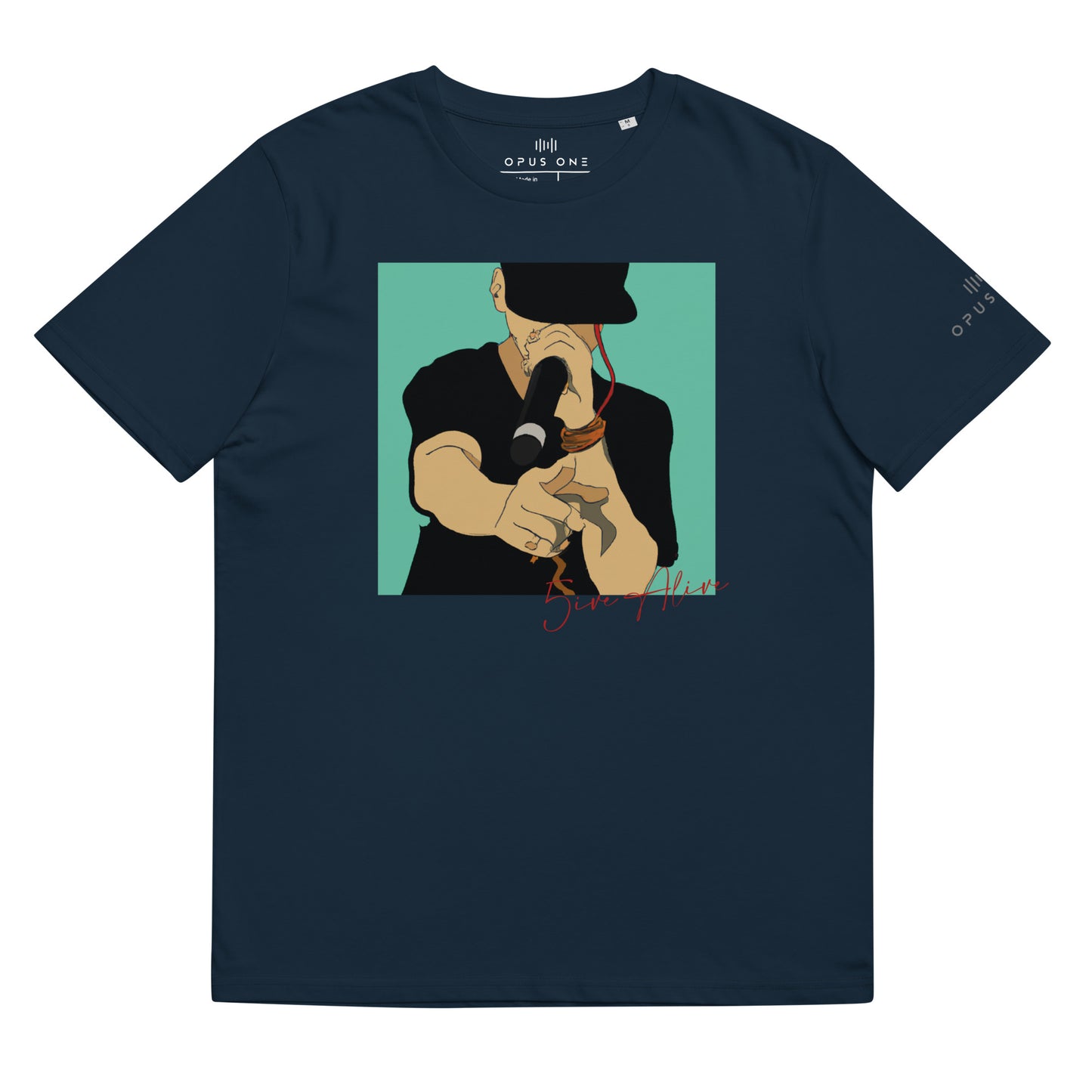 Signature Series (5ive Alive v2) Unisex organic cotton t-shirt MAIN FRONT PRINT copy