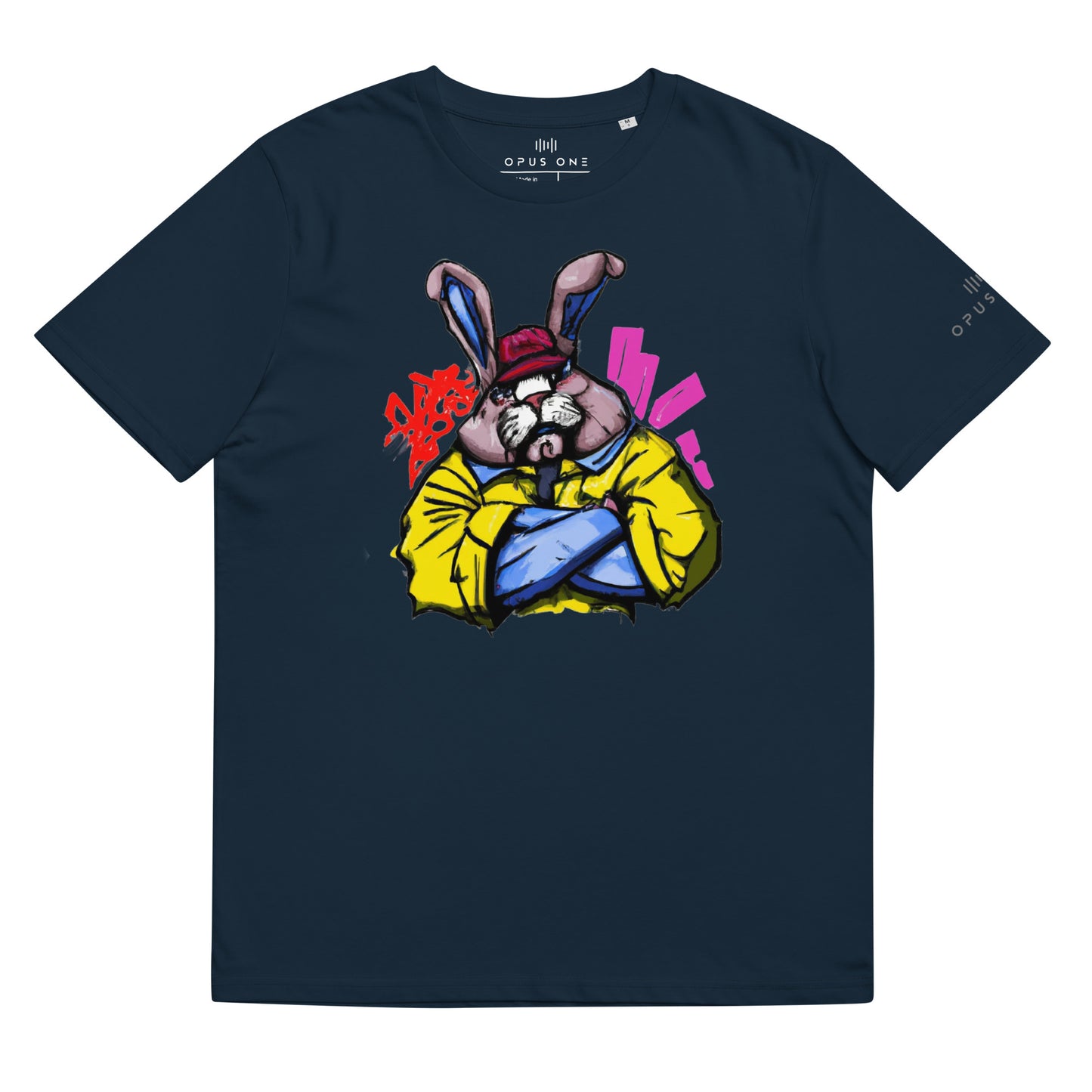 B-Boy Bunski (v1) Unisex organic cotton t-shirt MAIN FRONT PRINT