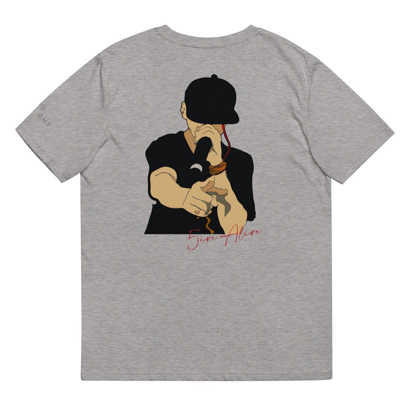 Signature Series (5ive Alive v2) Unisex organic cotton t-shirt MAIN BACK PRINT