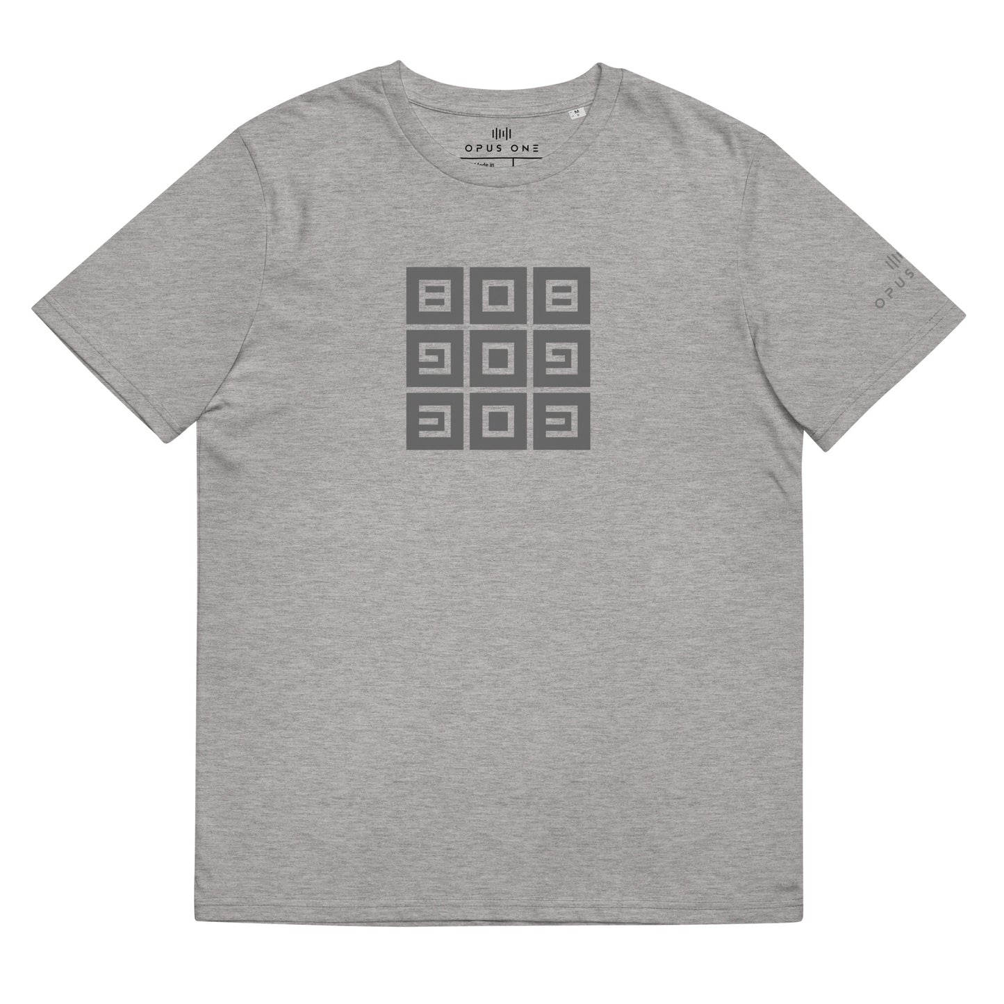 808909303 Unisex organic cotton t-shirt (Grey Text)
