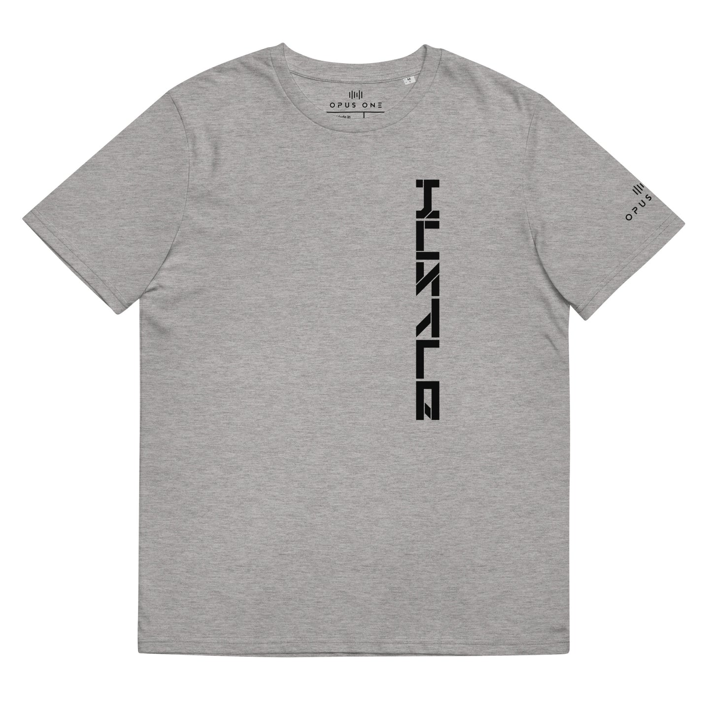 Hustle (v5) Unisex organic cotton t-shirt (Black Text)