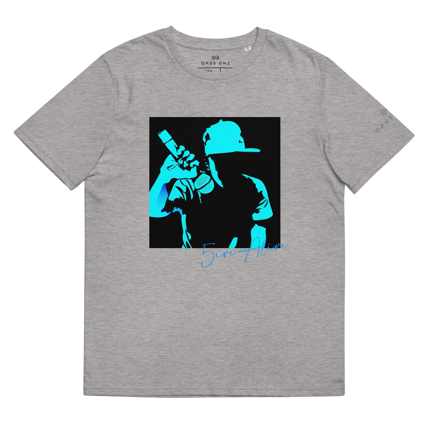 Signature Series (5ive Alive v6) Unisex organic cotton t-shirt MAIN FRONT PRINT