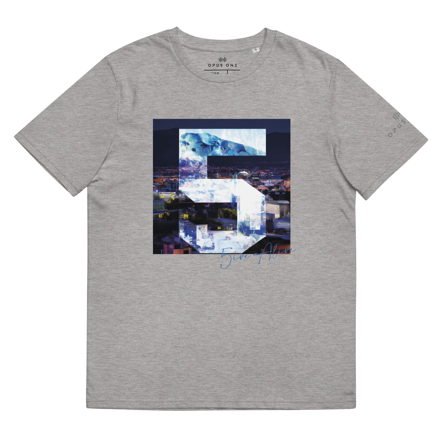 Signature Series (5ive Alive v3) Unisex organic cotton t-shirt MAIN FRONT PRINT