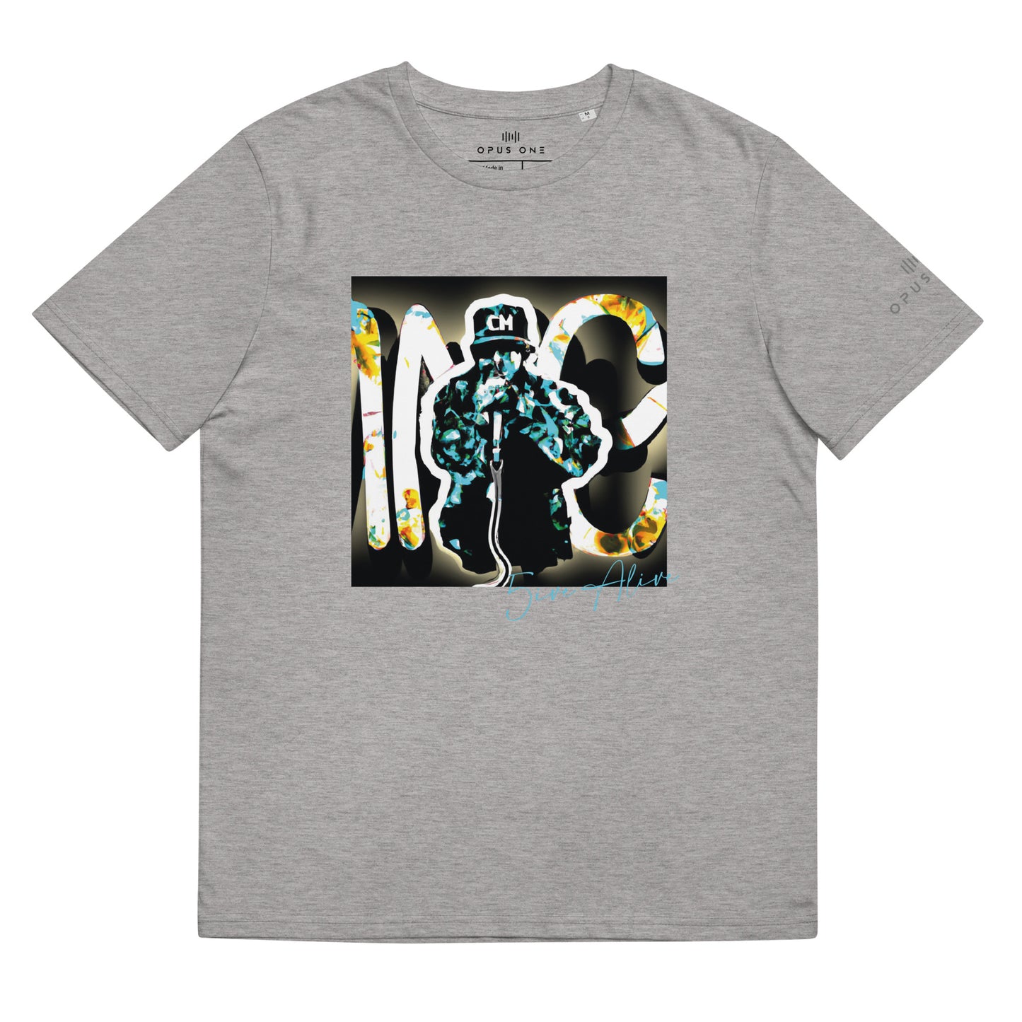 Signature Series (5ive Alive v5) Unisex organic cotton t-shirt MAIN FRONT PRINT