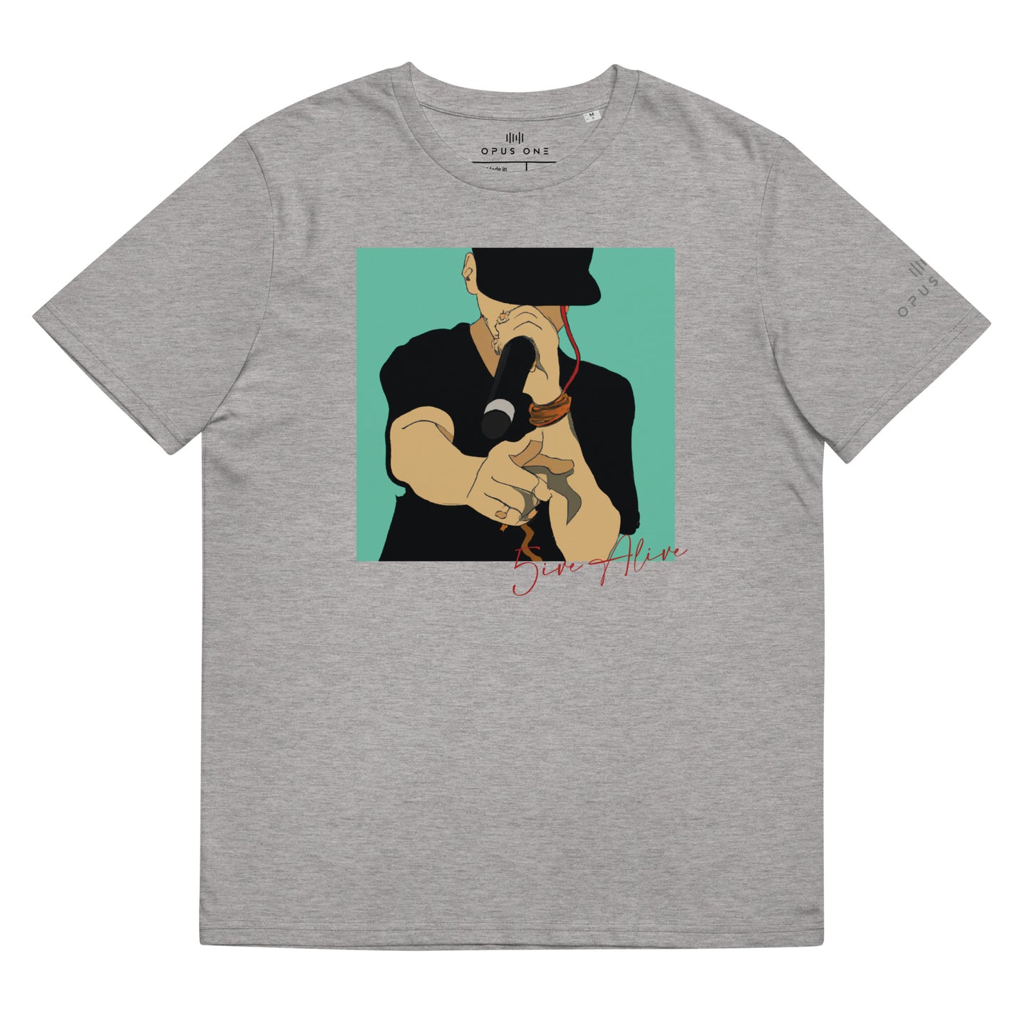Signature Series (5ive Alive v2) Unisex organic cotton t-shirt MAIN FRONT PRINT copy