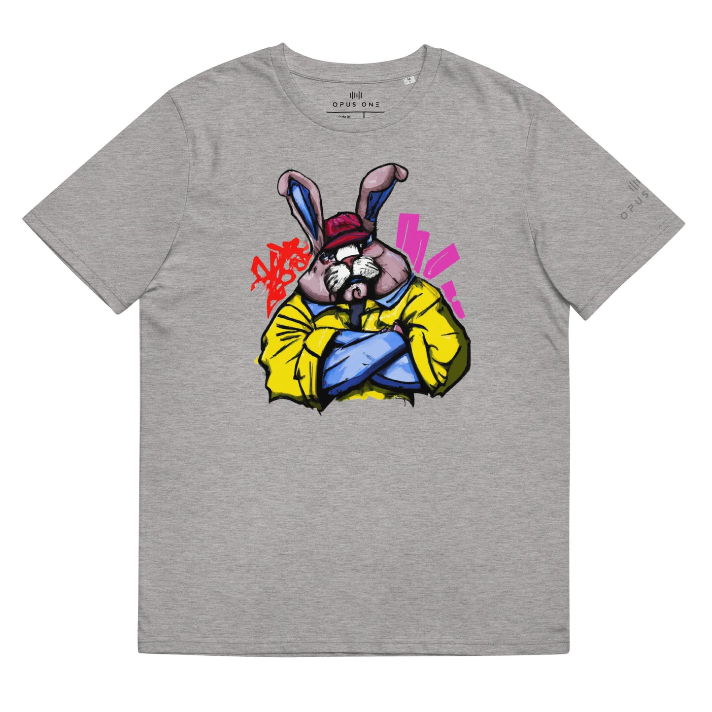 B-Boy Bunski (v1) Unisex organic cotton t-shirt MAIN FRONT PRINT
