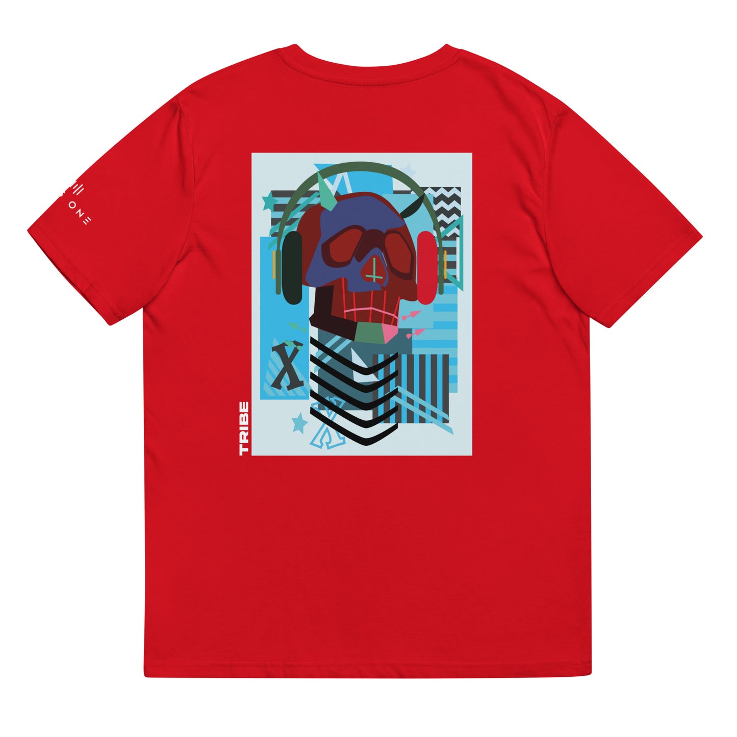 Tribe (v13) Unisex organic cotton t-shirt (White Text)