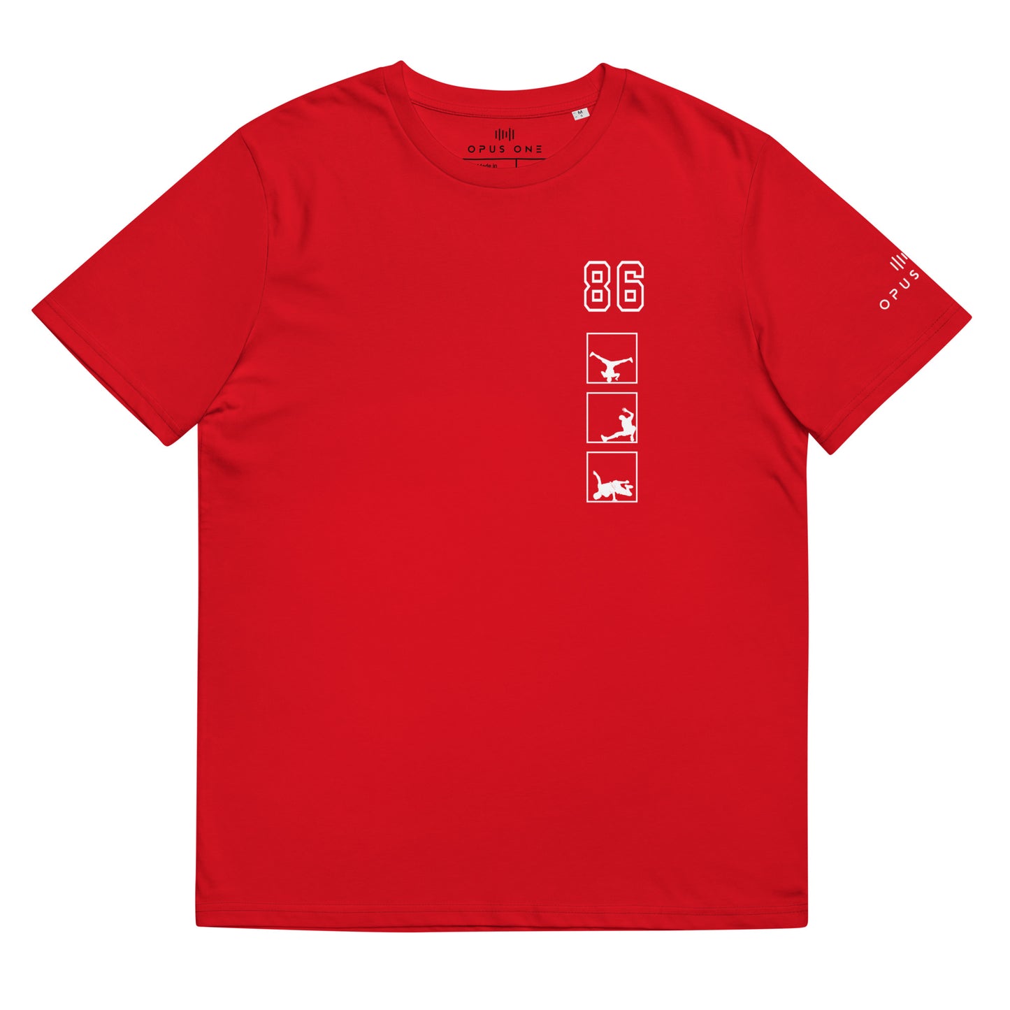 Ltd (Breakdance v1) Unisex organic cotton t-shirt (White Text)