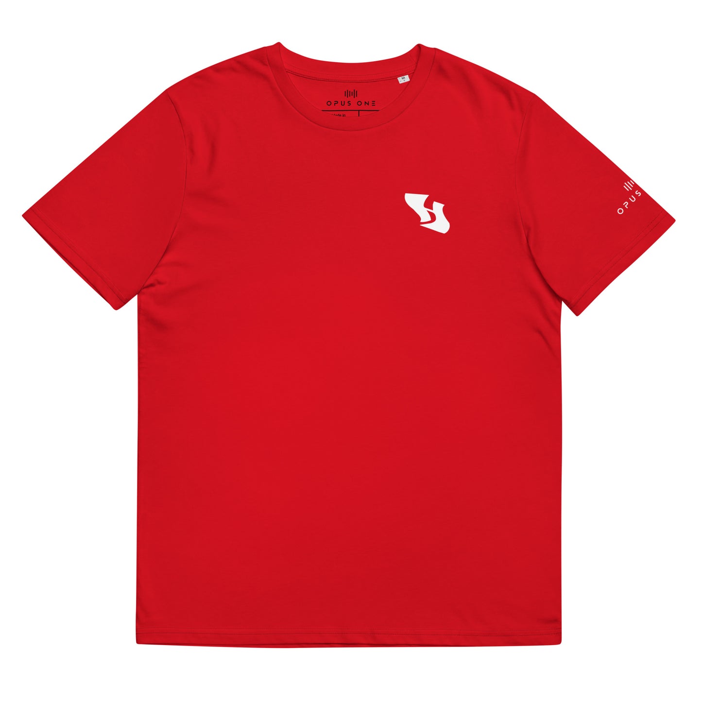 Hustle (v9) Unisex organic cotton t-shirt (White Text)