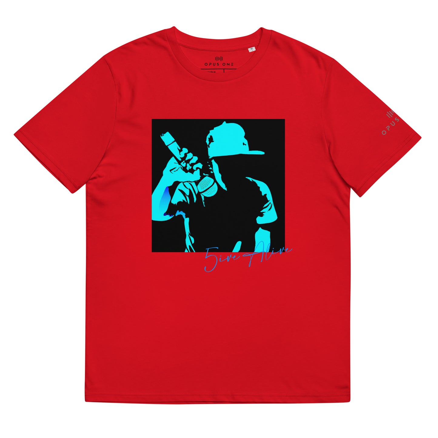 Signature Series (5ive Alive v6) Unisex organic cotton t-shirt MAIN FRONT PRINT