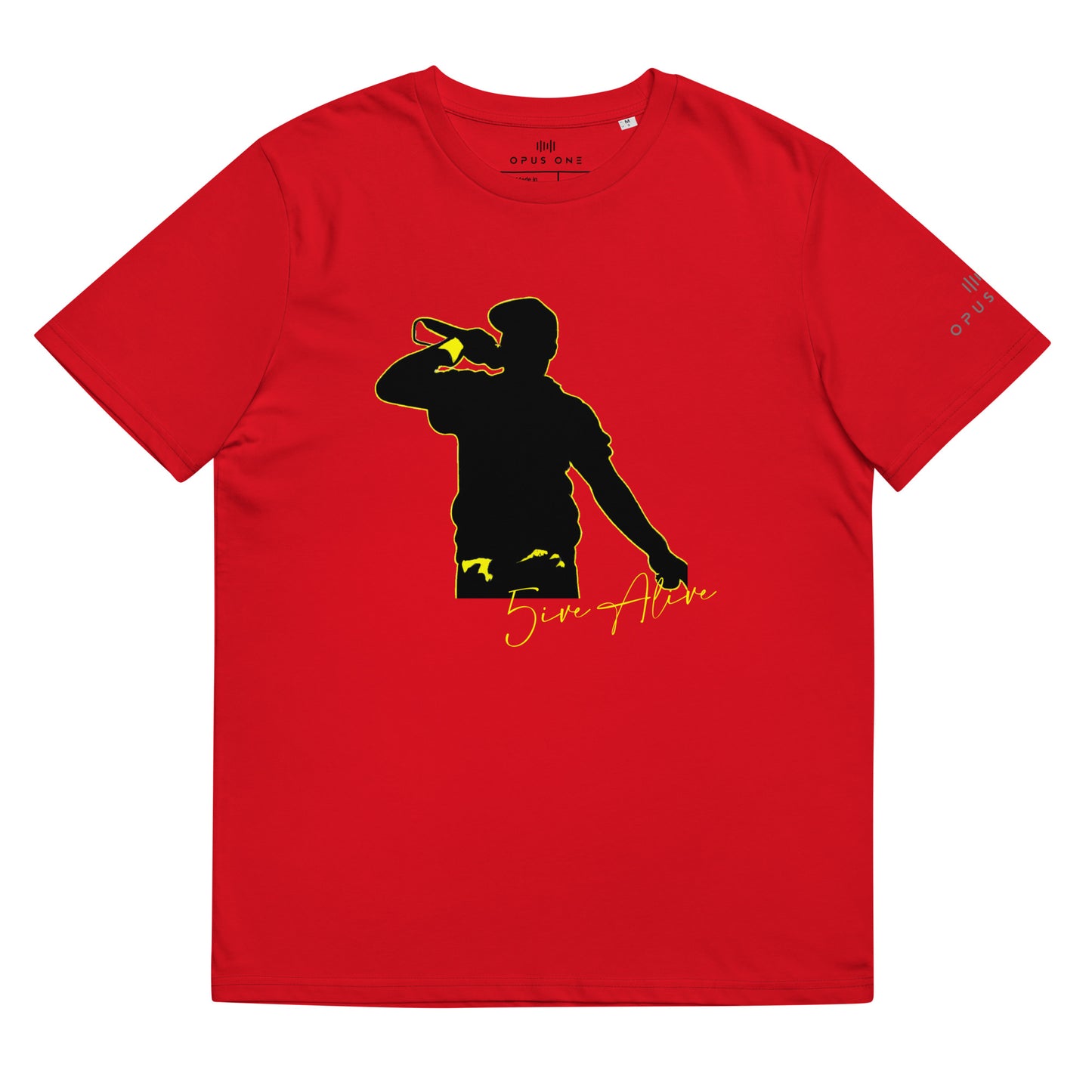 Signature Series (5ive Alive v7) Unisex organic cotton t-shirt MAIN FRONT PRINT