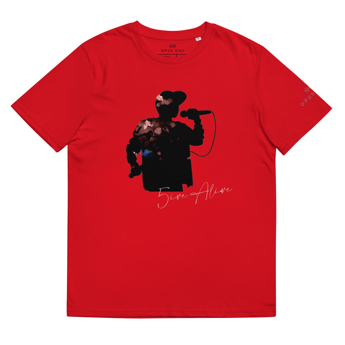 Signature Series (5ive Alive v8) Unisex organic cotton t-shirt MAIN FRONT PRINT