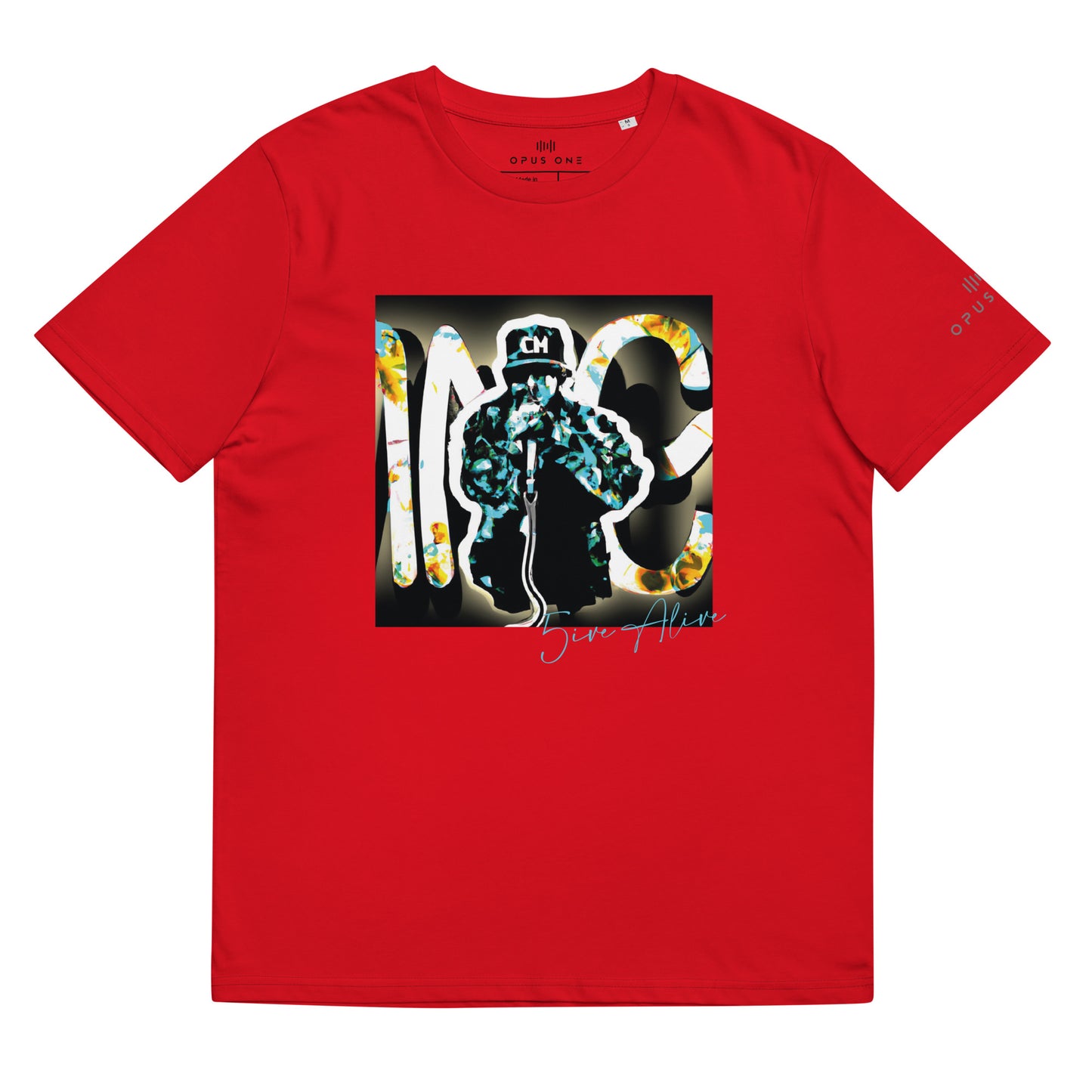 Signature Series (5ive Alive v5) Unisex organic cotton t-shirt MAIN FRONT PRINT