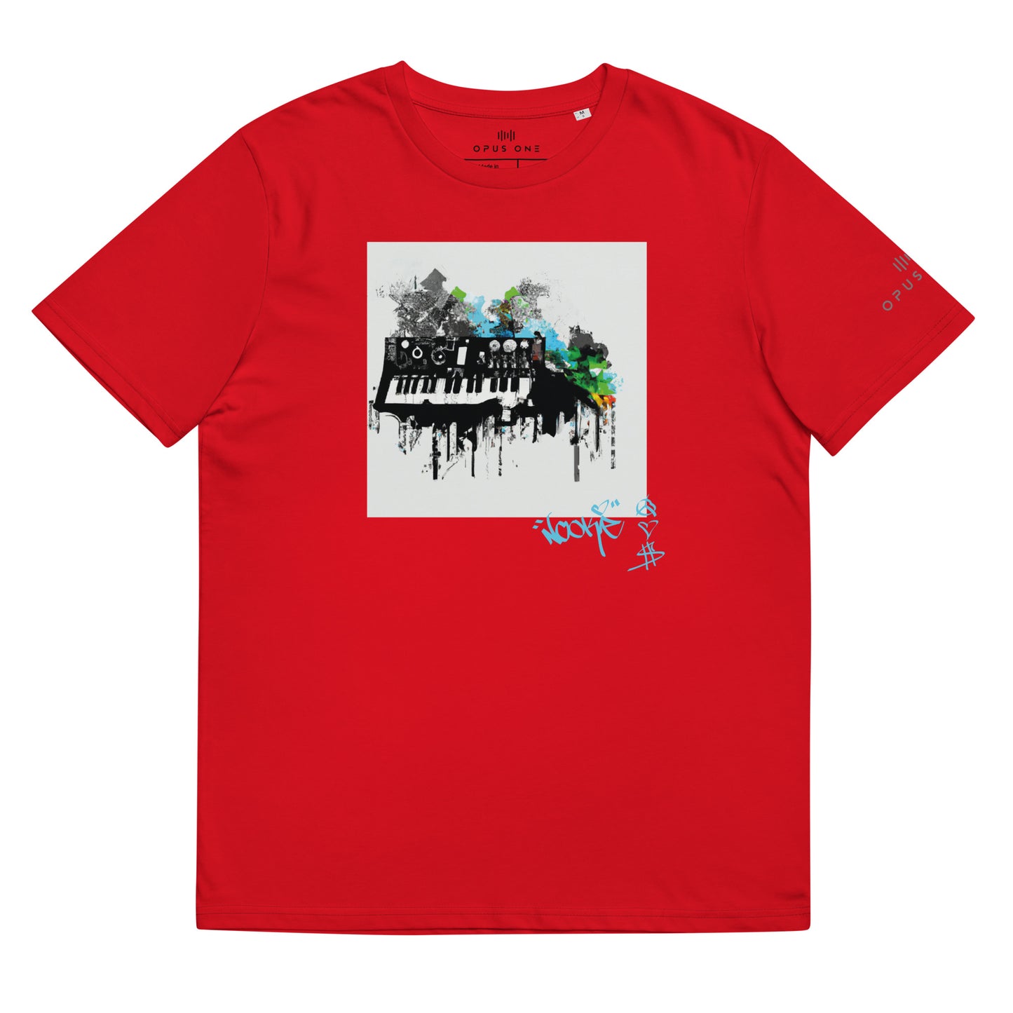 Signature Series (Nookie v3) Unisex organic cotton t-shirt MAIN FRONT PRINT