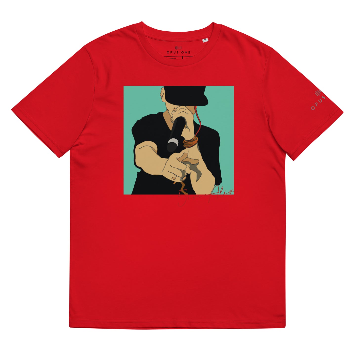Signature Series (5ive Alive v2) Unisex organic cotton t-shirt MAIN FRONT PRINT copy