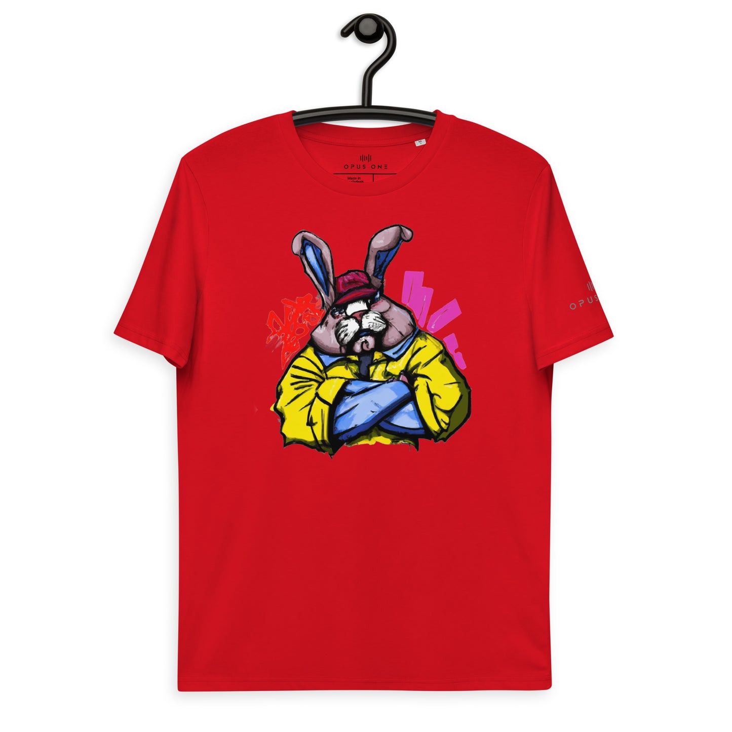B-Boy Bunski (v1) Unisex organic cotton t-shirt MAIN FRONT PRINT