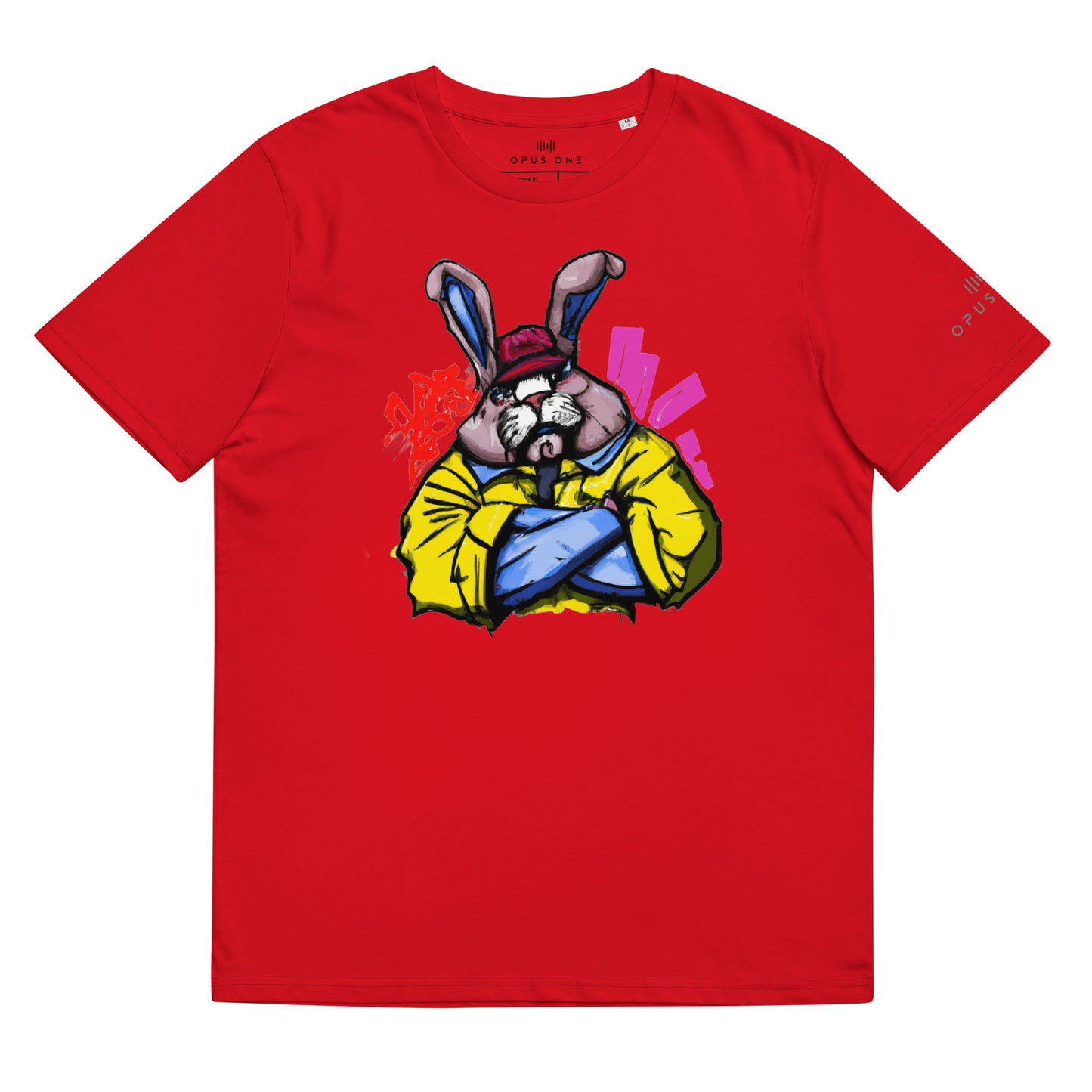 B-Boy Bunski (v1) Unisex organic cotton t-shirt MAIN FRONT PRINT