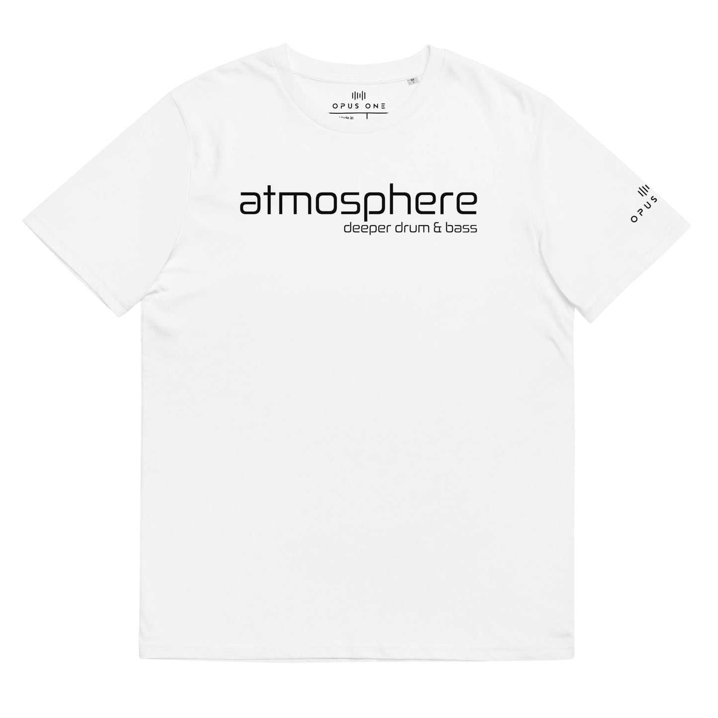 D&B (Atmosphere) Unisex organic cotton t-shirt (Black Text)