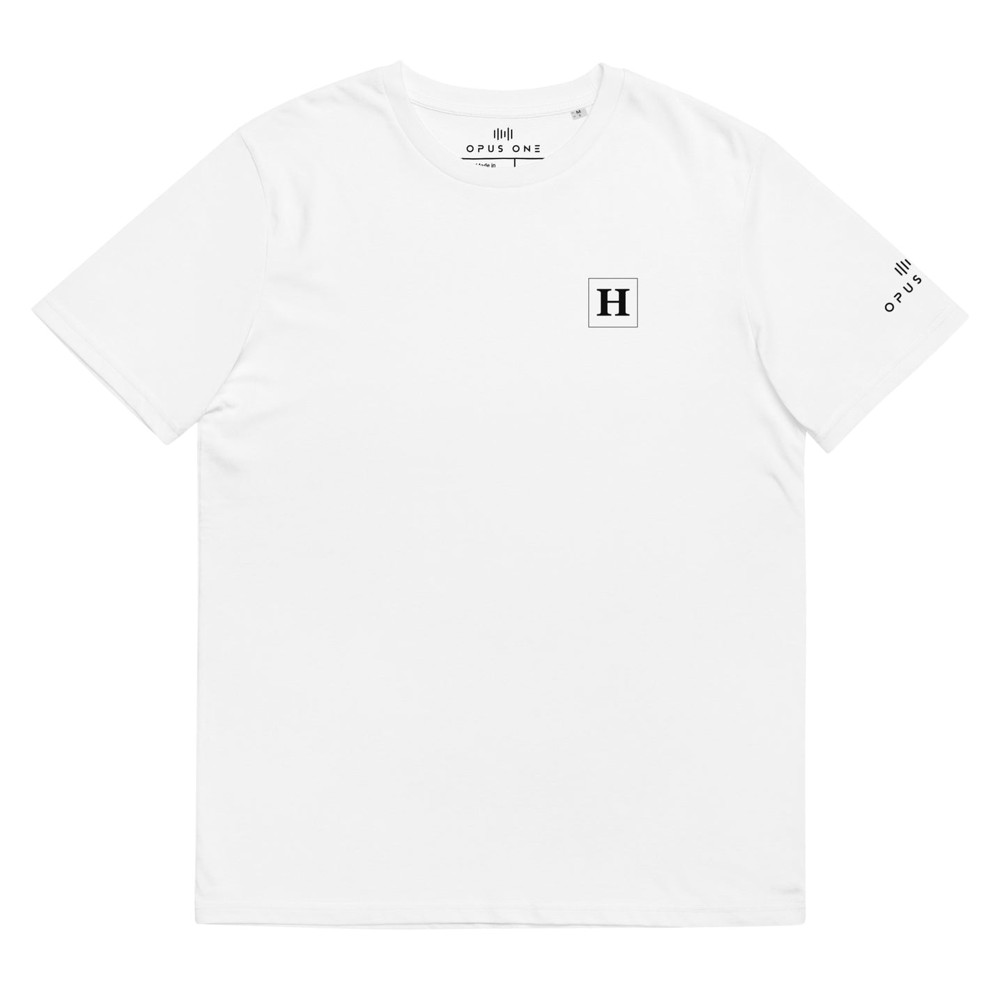 Hustle (v7) Unisex organic cotton t-shirt (Black Text)