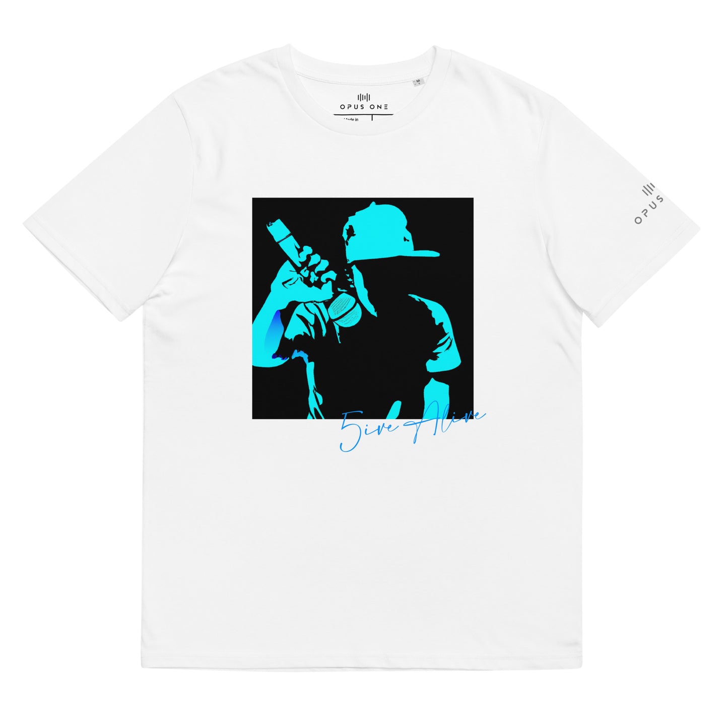 Signature Series (5ive Alive v6) Unisex organic cotton t-shirt MAIN FRONT PRINT