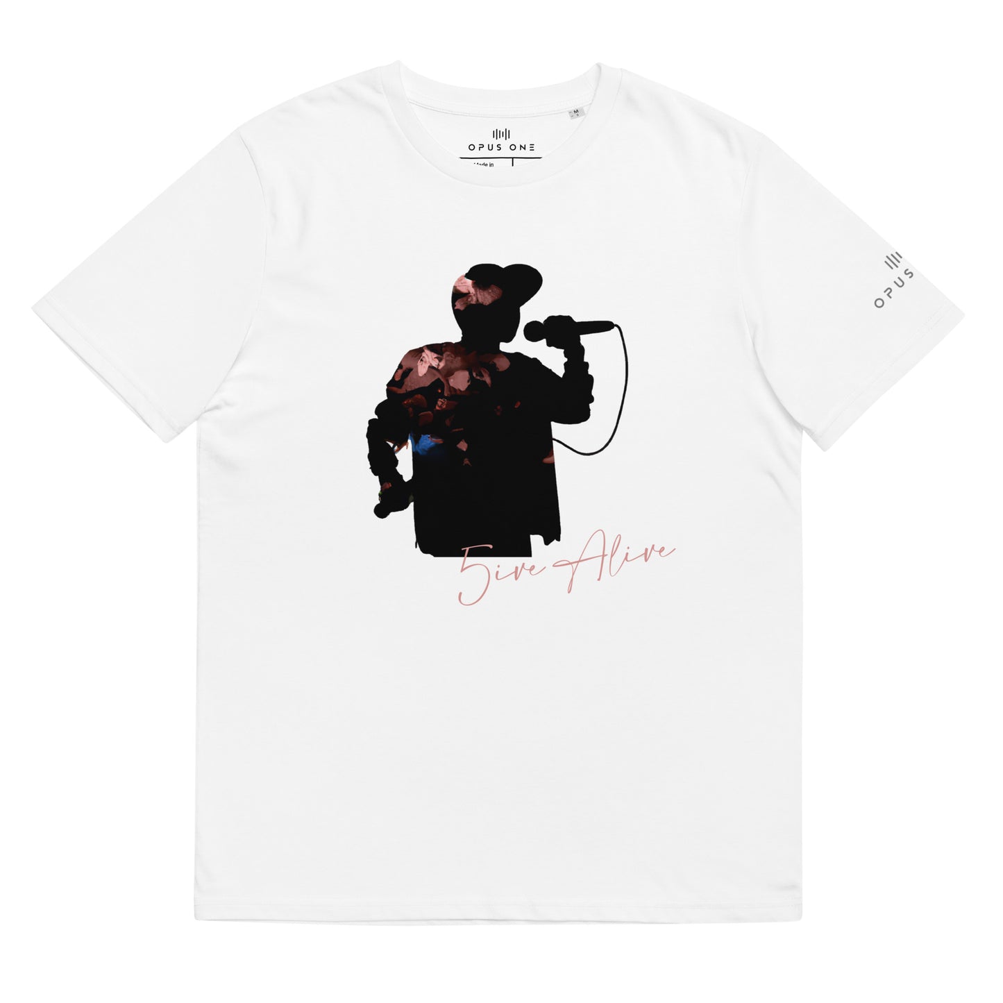 Signature Series (5ive Alive v8) Unisex organic cotton t-shirt MAIN FRONT PRINT