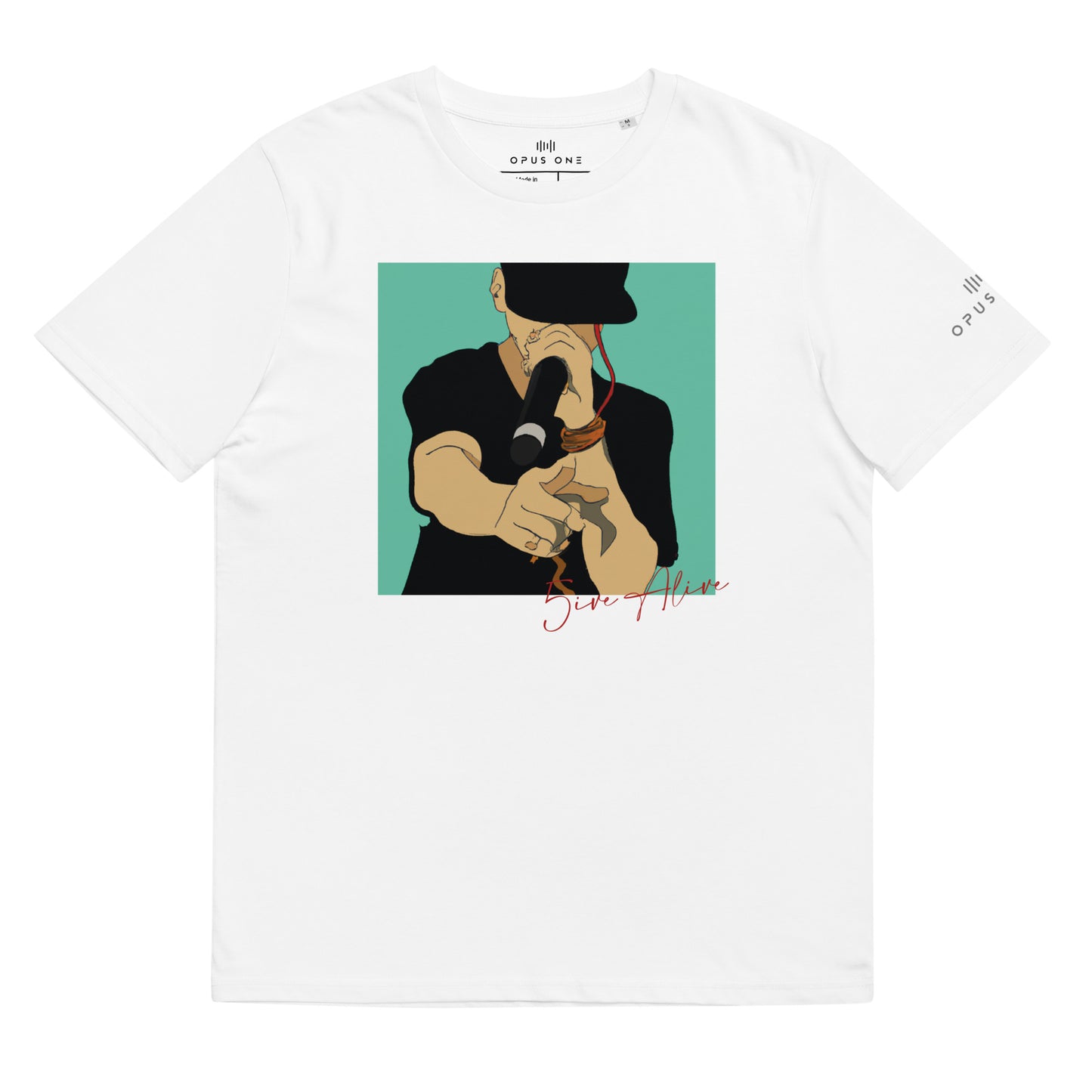 Signature Series (5ive Alive v2) Unisex organic cotton t-shirt MAIN FRONT PRINT copy