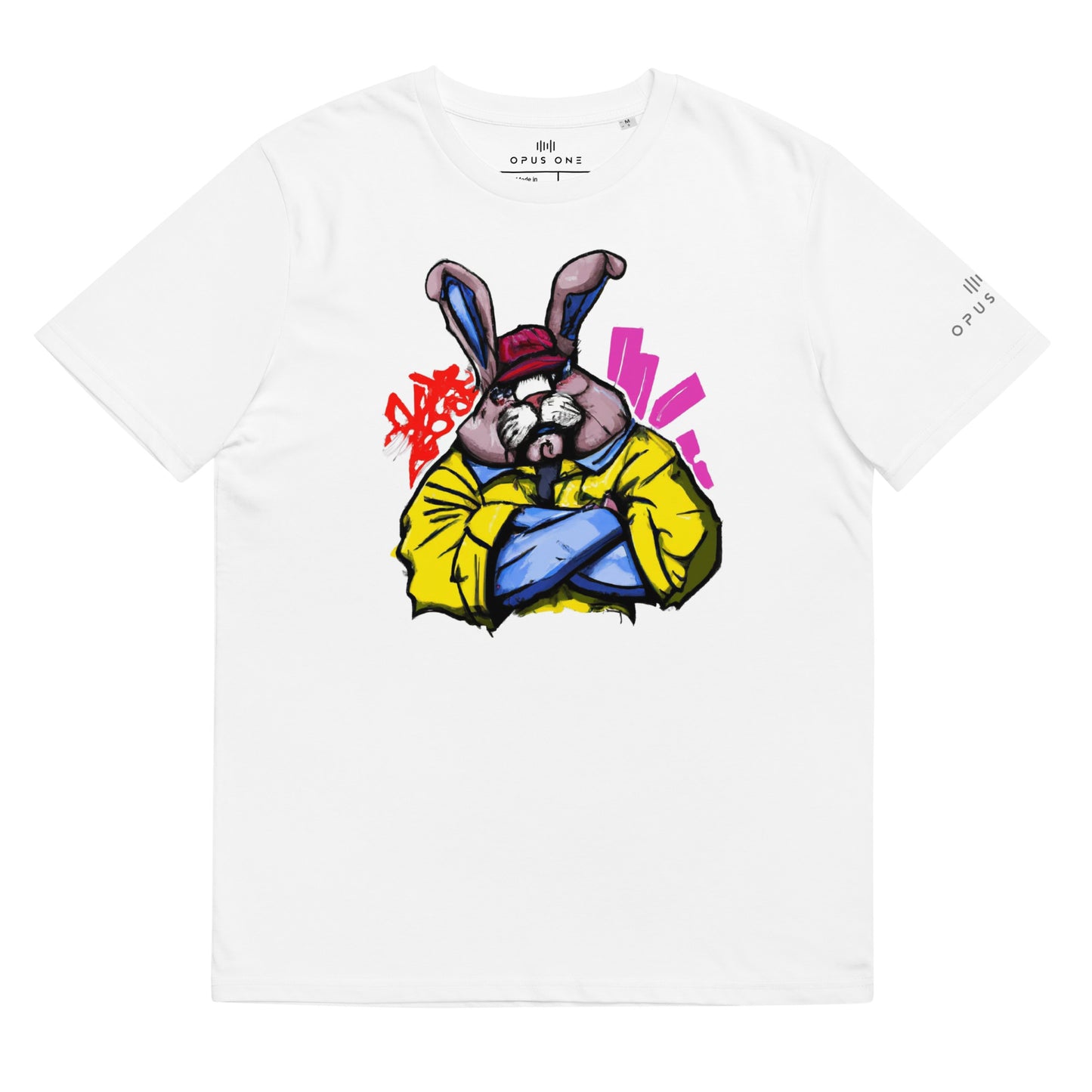 B-Boy Bunski (v1) Unisex organic cotton t-shirt MAIN FRONT PRINT