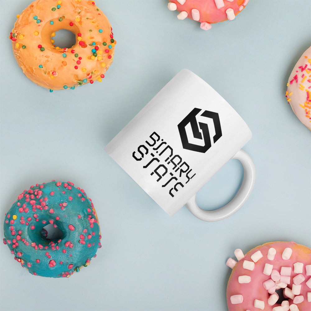 Binary State (v1) White glossy mug