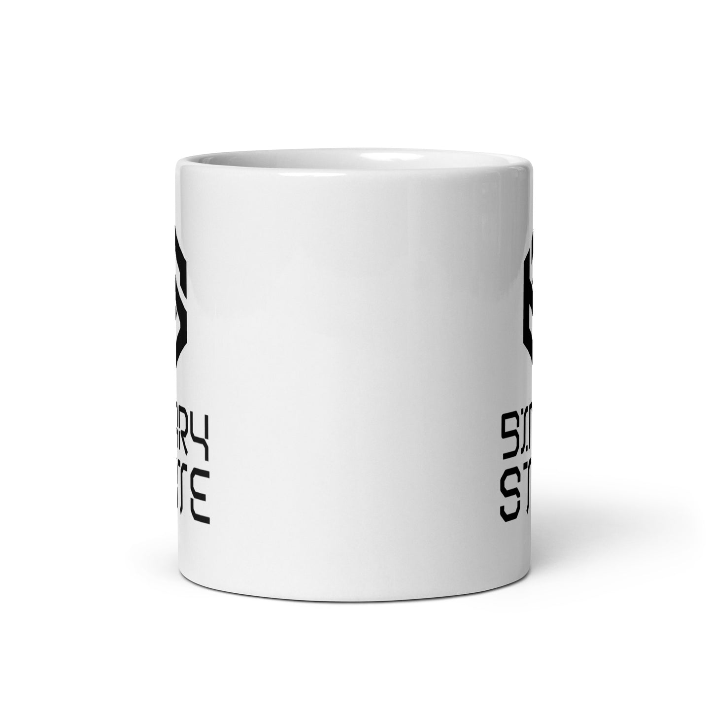 Binary State (v1) White glossy mug
