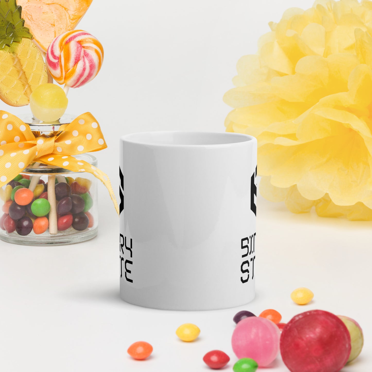 Binary State (v1) White glossy mug