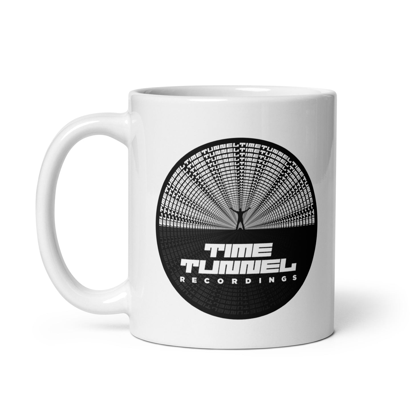Time Tunnel White glossy mug