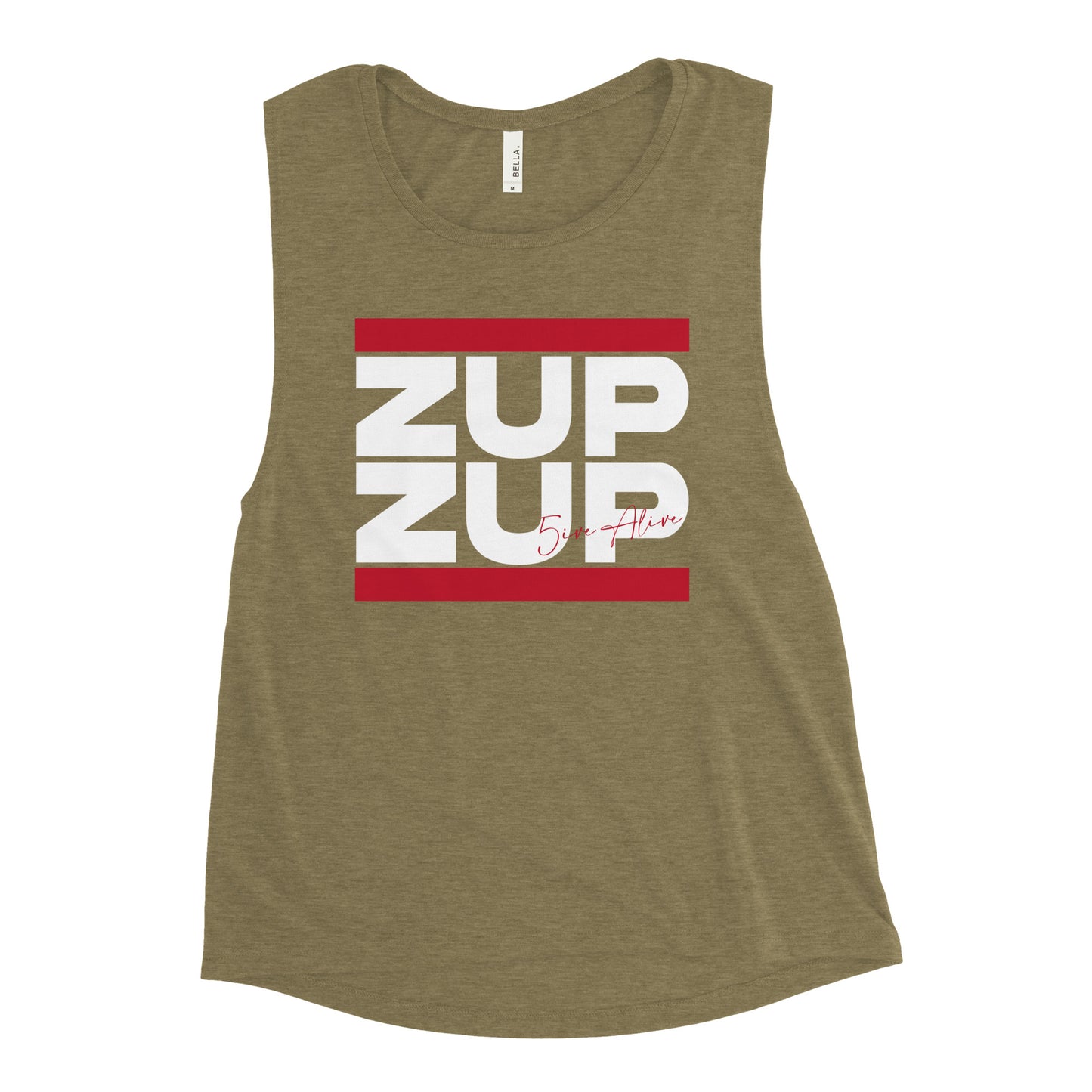 Zup Zup (White Text) Ladies’ Muscle Tank