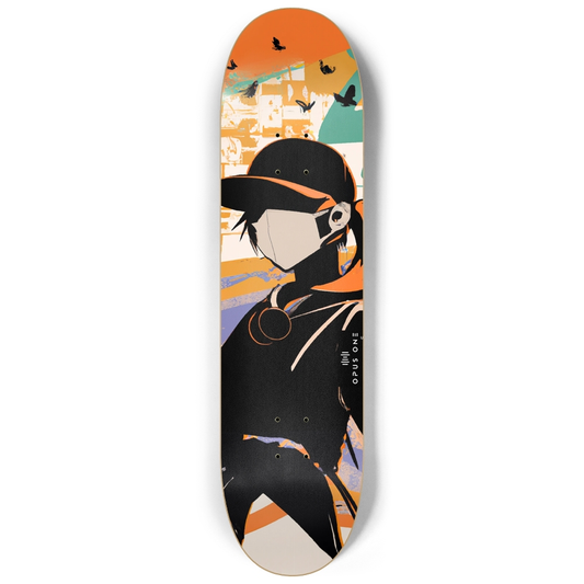 Girl in Mask (v1) Custom Skateboard